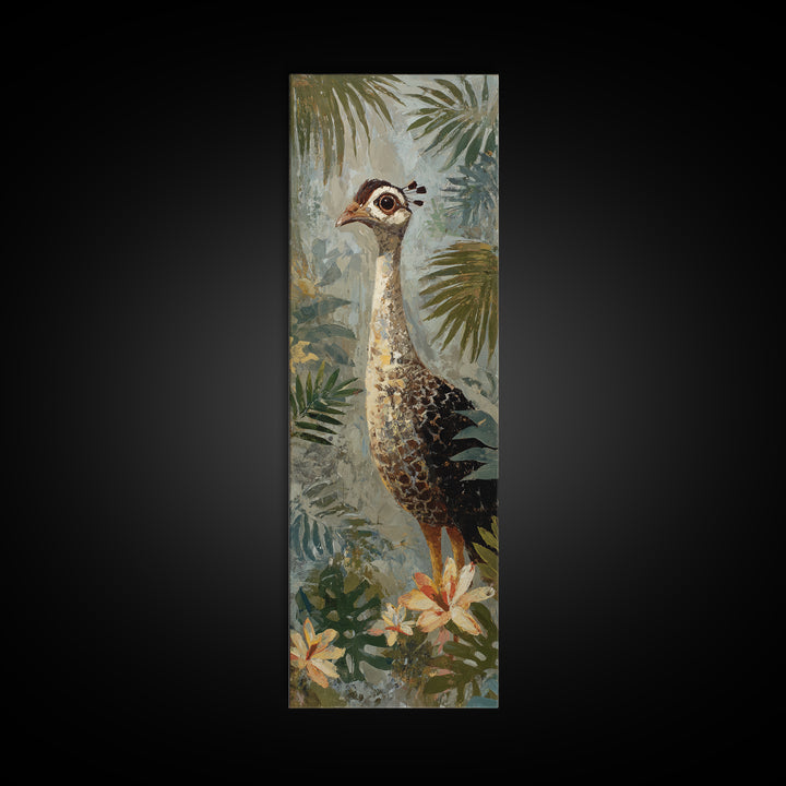 Colorful Jungle Bird Pattern Canvas Print, Tropical Art, Set of 3 Prints, Living Room Decor, Fine Art, Tropic, Botanical Art, TRO-1x3-56