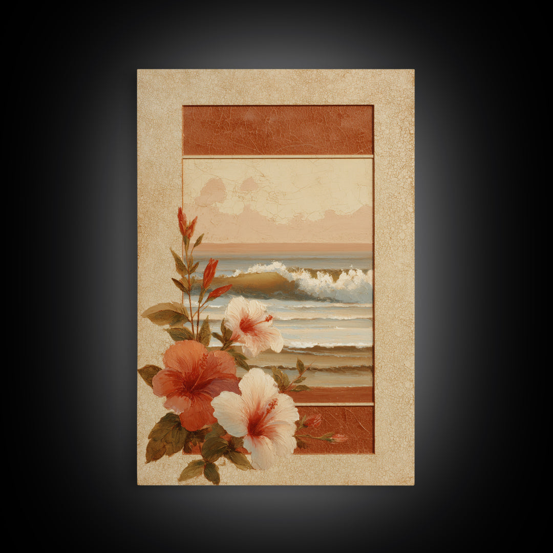 Sunset Surf Scene Canvas Print, Tropical Art, Digital Prints, Living Room Decor, Tropic 454, Set of Prints, Coastal Wall Art, TRO-2x3-54