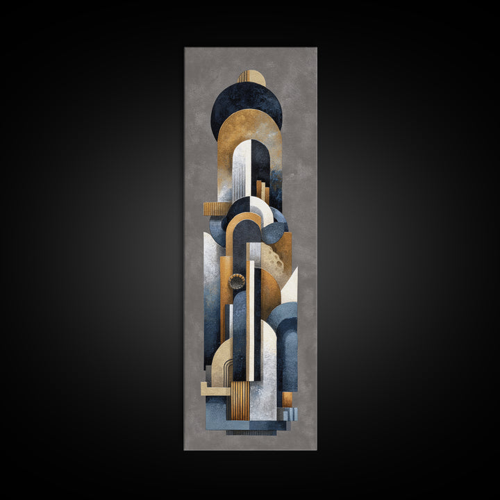 Old Theater Marquee Shapes Without Text Canvas Print, Urban Art, Textured Wall Art, Living Room Decor, Fine Art, Urban, URB-1x3-33