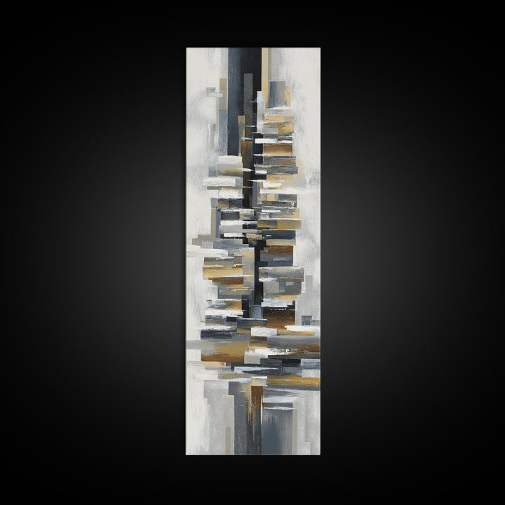 City Bridge Structure Framed Canvas Print, Urban Art, Basketball Wall Art, Living Room Decor, Fine Art, Urban, URB-1x3-70