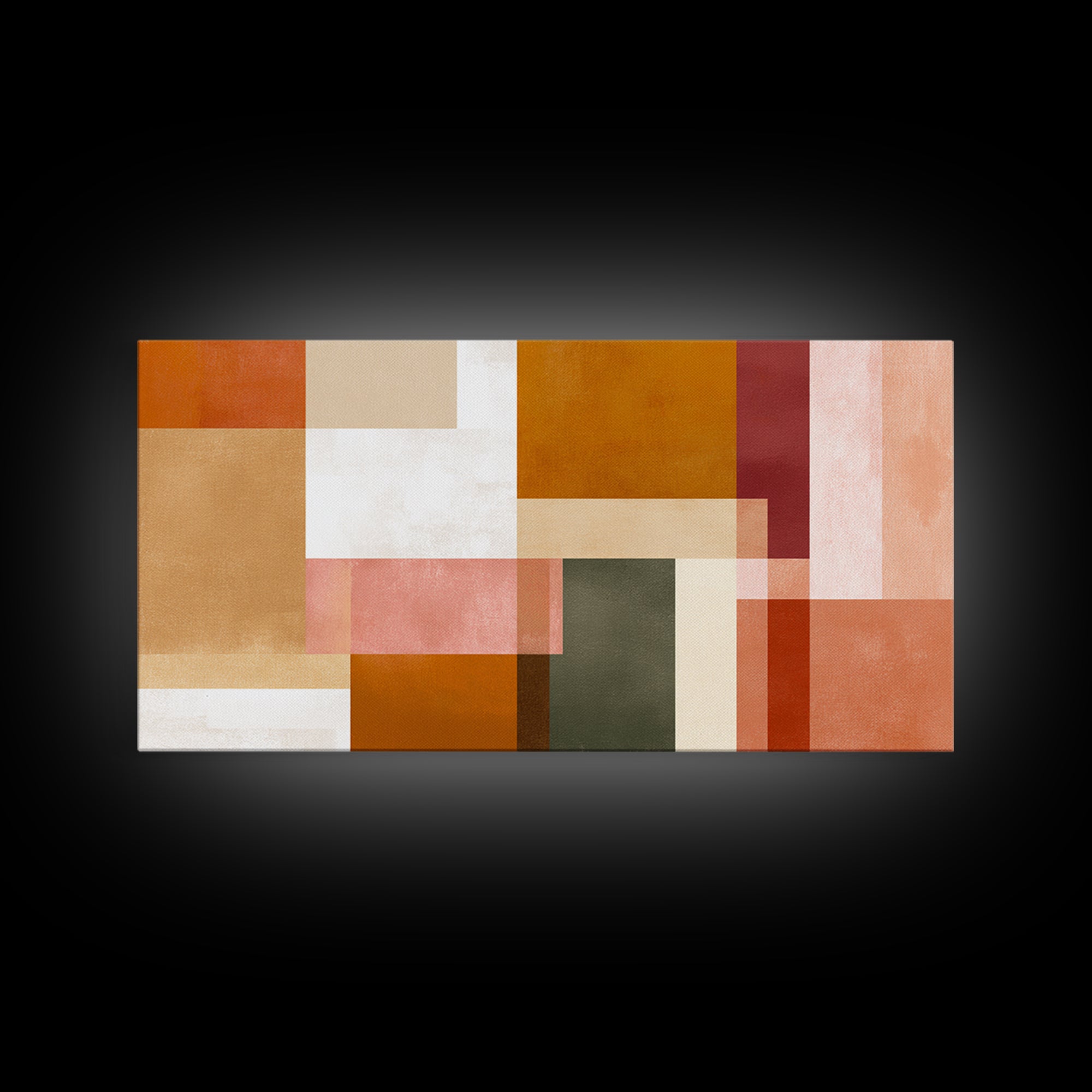 Old Theater Marquee Shapes Without Text Canvas Print, Urban Art, Contemporary Art, Living Room Decor, Abstract Art, Urban, URB-2x1-41