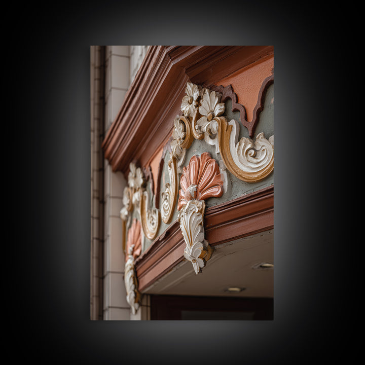 Old Theater Marquee Shapes Without Text Canvas Print, Urban Art, Living Room Decor, Abstract Art, Urban, Printable Art, URB-2x3-29
