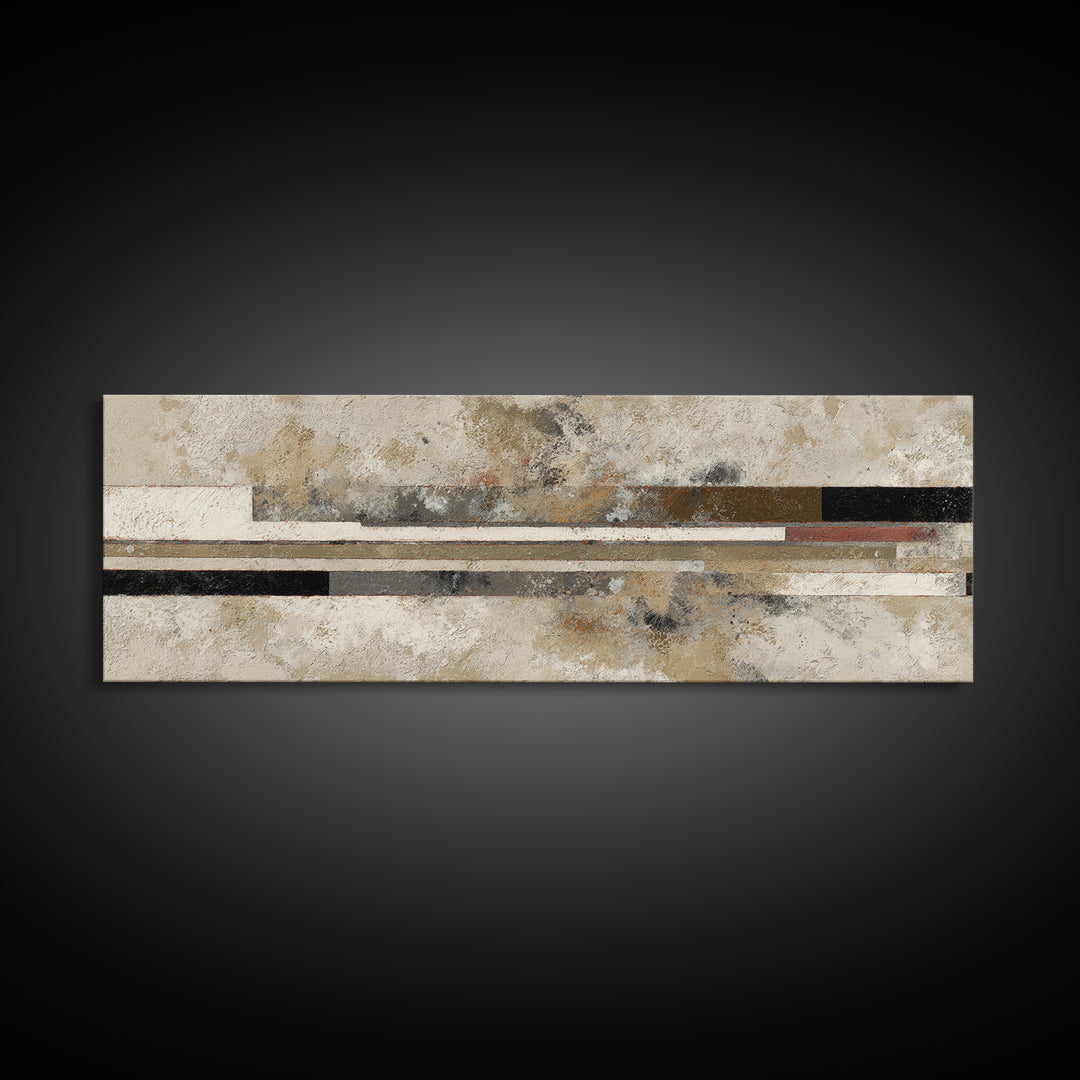 Abstract Subway Map Lines Without Labels Framed Canvas Print, Urban Art, Living Room Decor, Abstract Art, Urban, URB-3x1-68