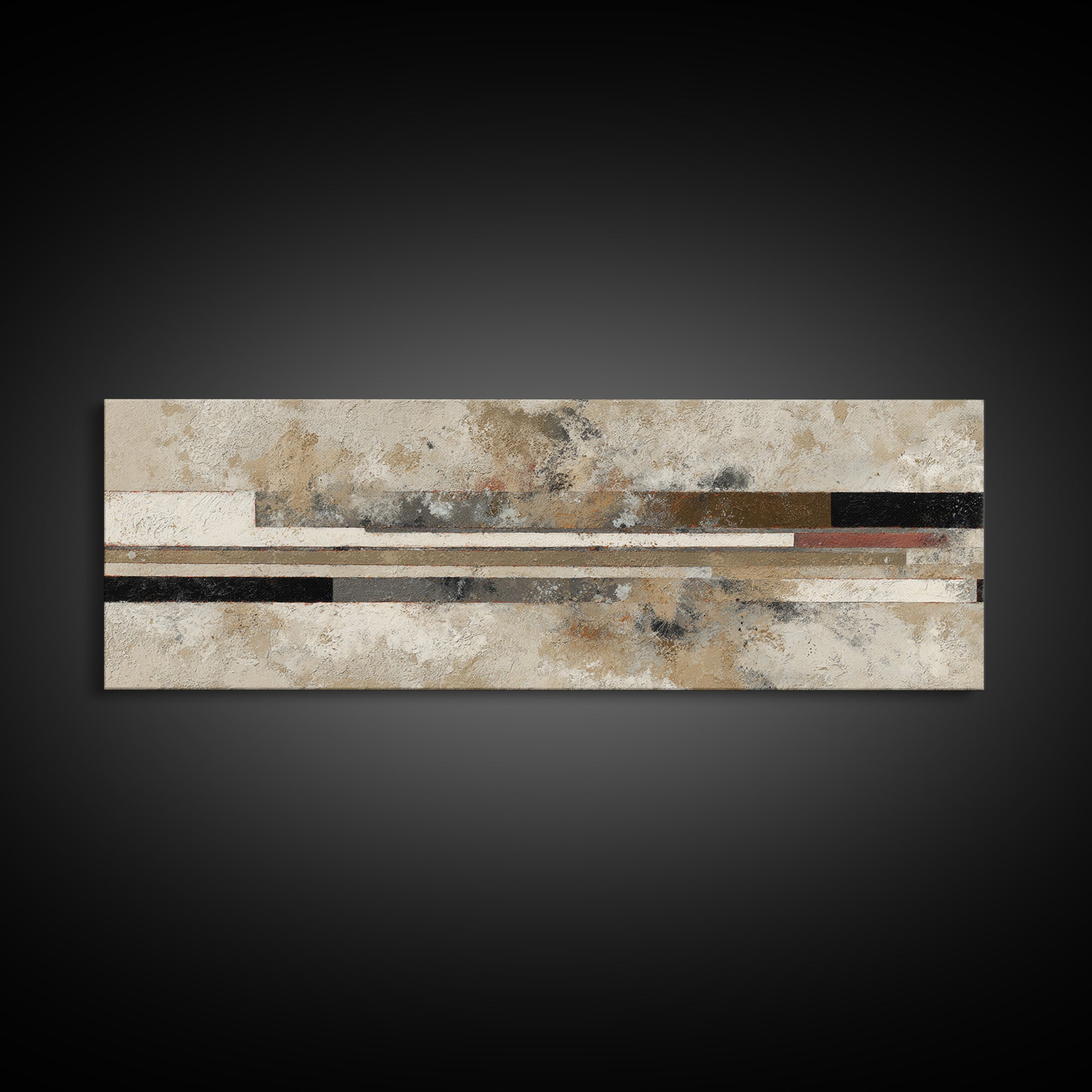 Abstract Subway Map Lines Without Labels Framed Canvas Print, Urban Art, Living Room Decor, Abstract Art, Urban, URB-3x1-68