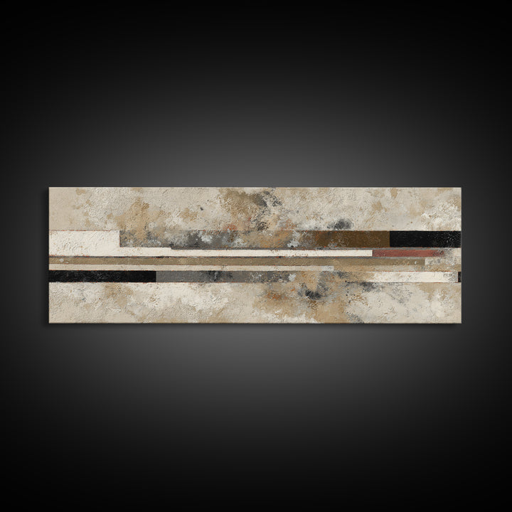 Abstract Subway Map Lines Without Labels Framed Canvas Print, Urban Art, Living Room Decor, Abstract Art, Urban, URB-3x1-68