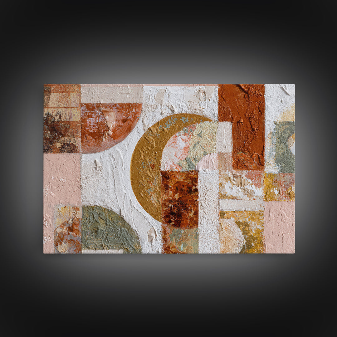 Old Theater Marquee Shapes Without Text Canvas Print, Urban Art, Digital Print, Living Room Decor, Abstract Art, Urban, URB-3x2-1