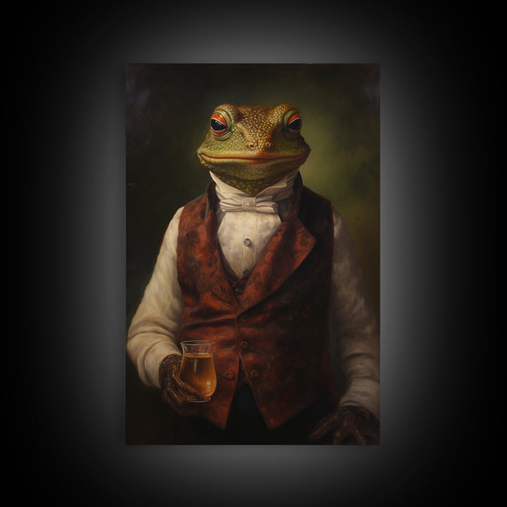 Newt Alchemist, Victorian Animal Portrait, Halloween Art, Gothic Whimsy Decor, Anthropomorphic Costume Art