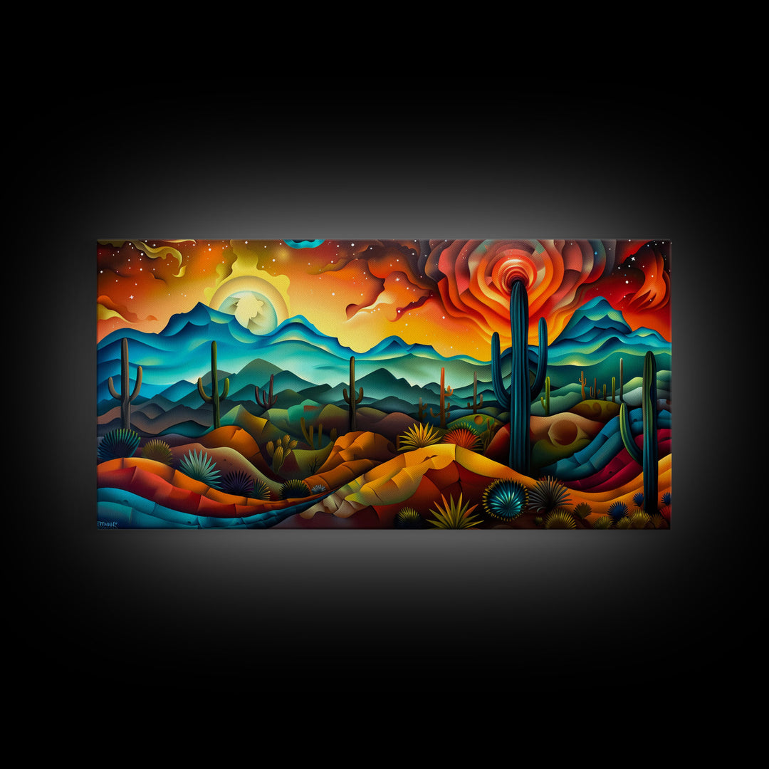 Majestic Misty Mountain Landscape Beautiful Framed Canvas Print, Perfect for Living Room Art, Rustic Bedroom Decor, Wildlife Wall Art