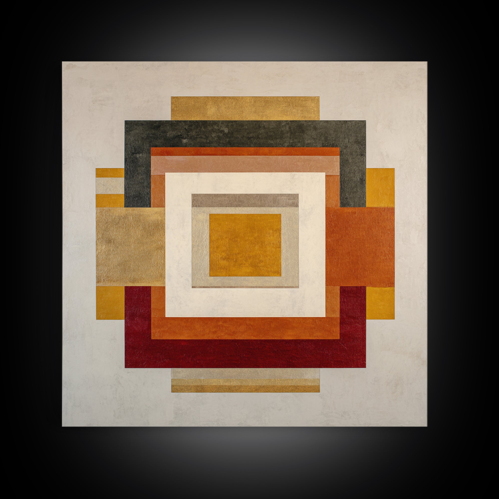 Modern Geometric Composition for Living Spaces Canvas Print, Wall Art, Abstract Wall Art, Living Room Decor, WAL-1x1-100