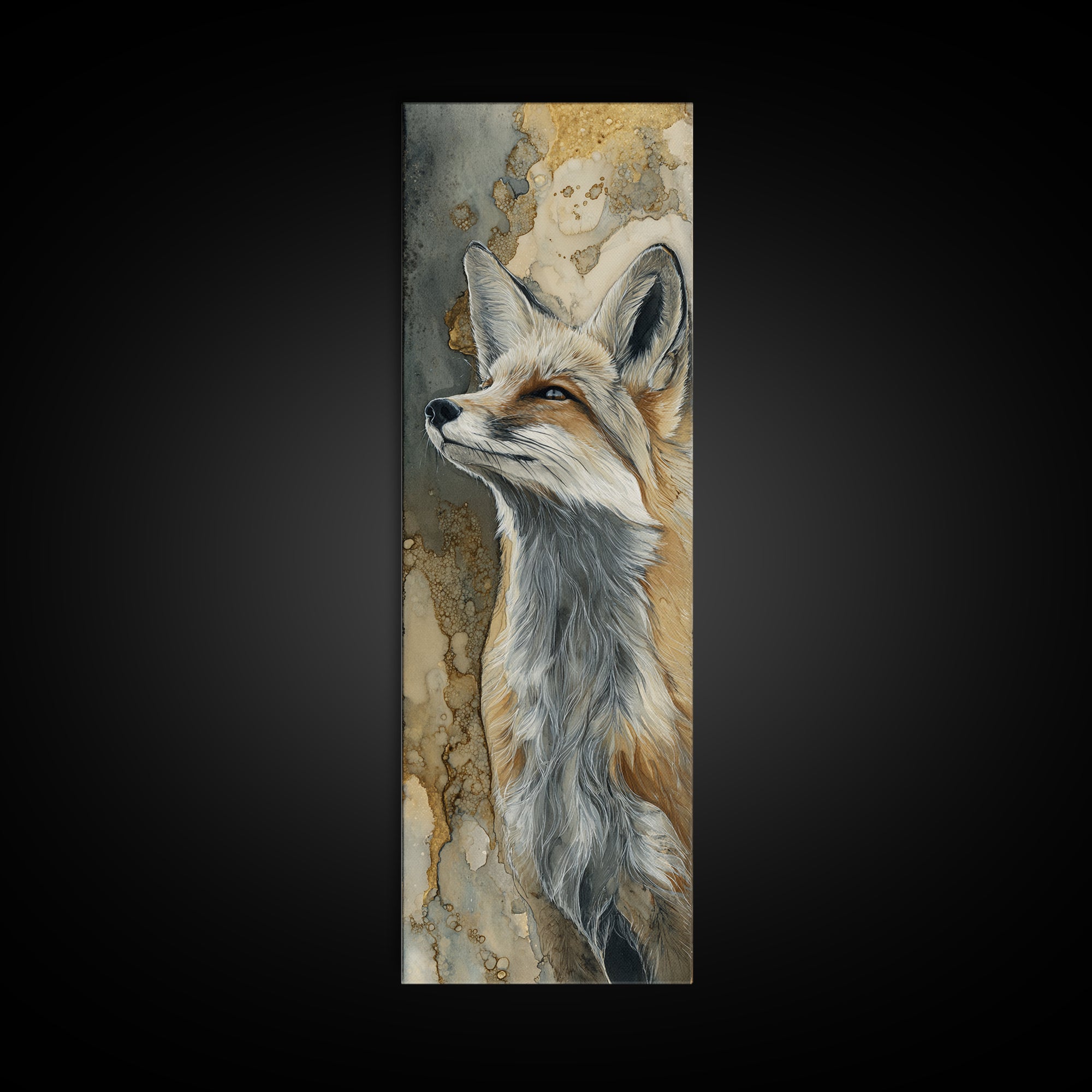 Whimsical Animal Portrait Canvas Print, Wall Art, Wall Art Prints, Living Room Decor, Fine Art, Abstract Art, WAL-1x3-35