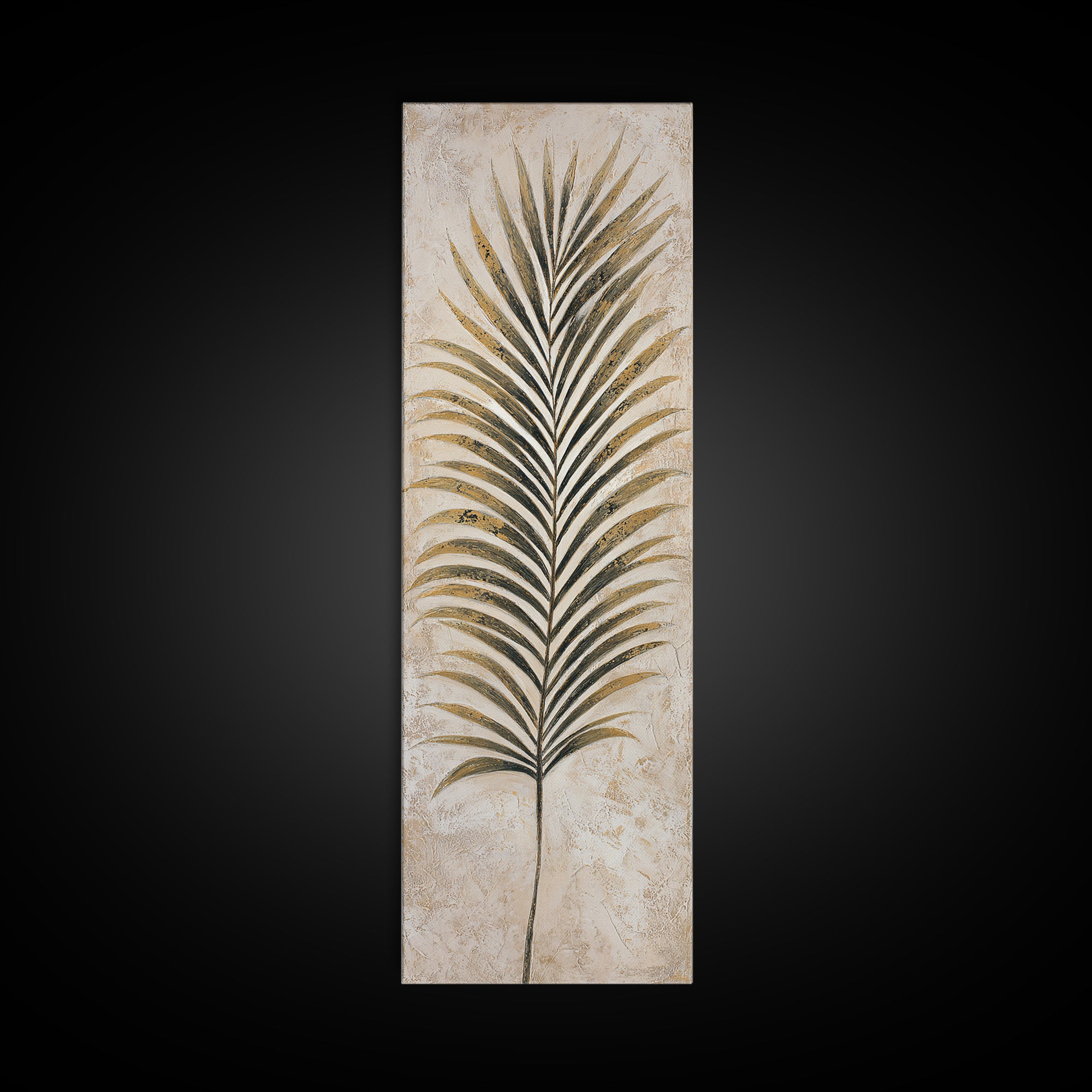 Tropical Palm Leaf Painting Framed Canvas Print, Wall Art, Framed Wall Art, Living Room Decor, Fine Art, Fine Art Print, WAL-1x3-76