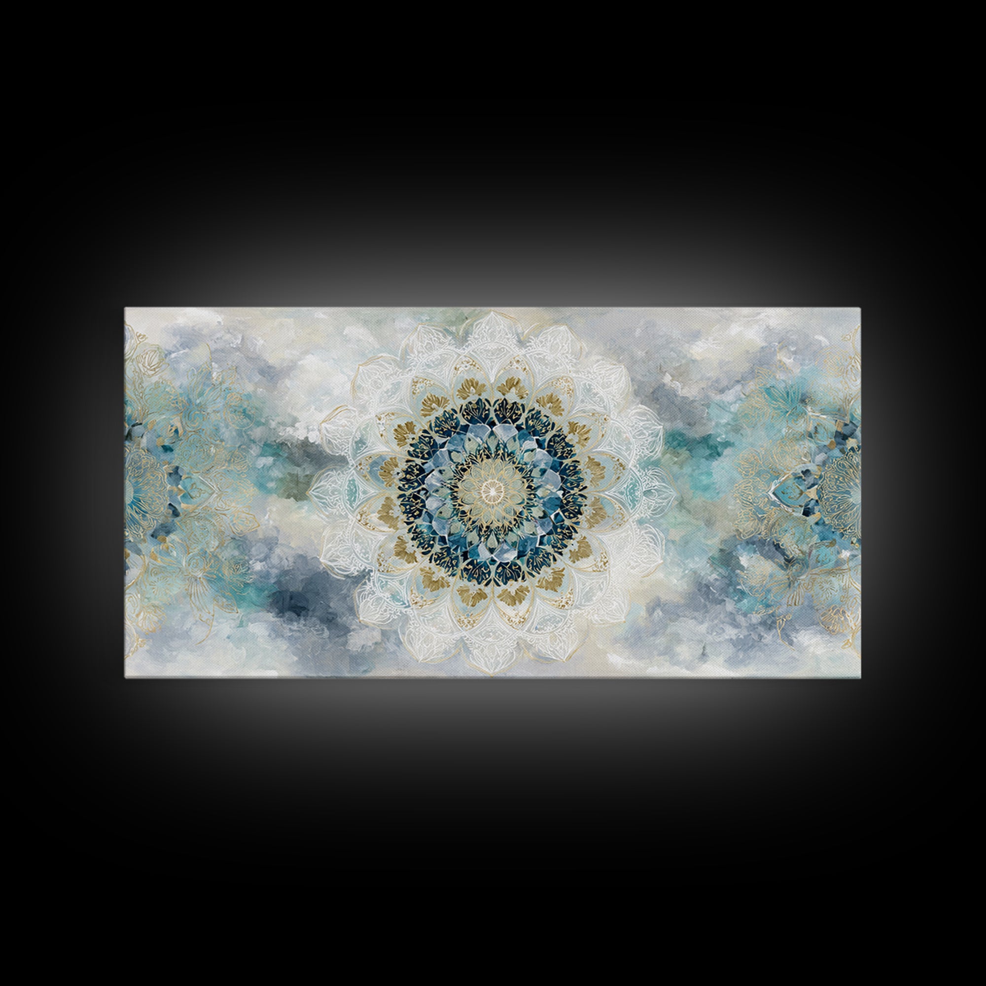 Sacred Geometry Mandala Canvas Print, Wall Art, Art Print, Living Room Decor, Fine Art, Wall Hanging, Home Decor Gift, WAL-2x1-17