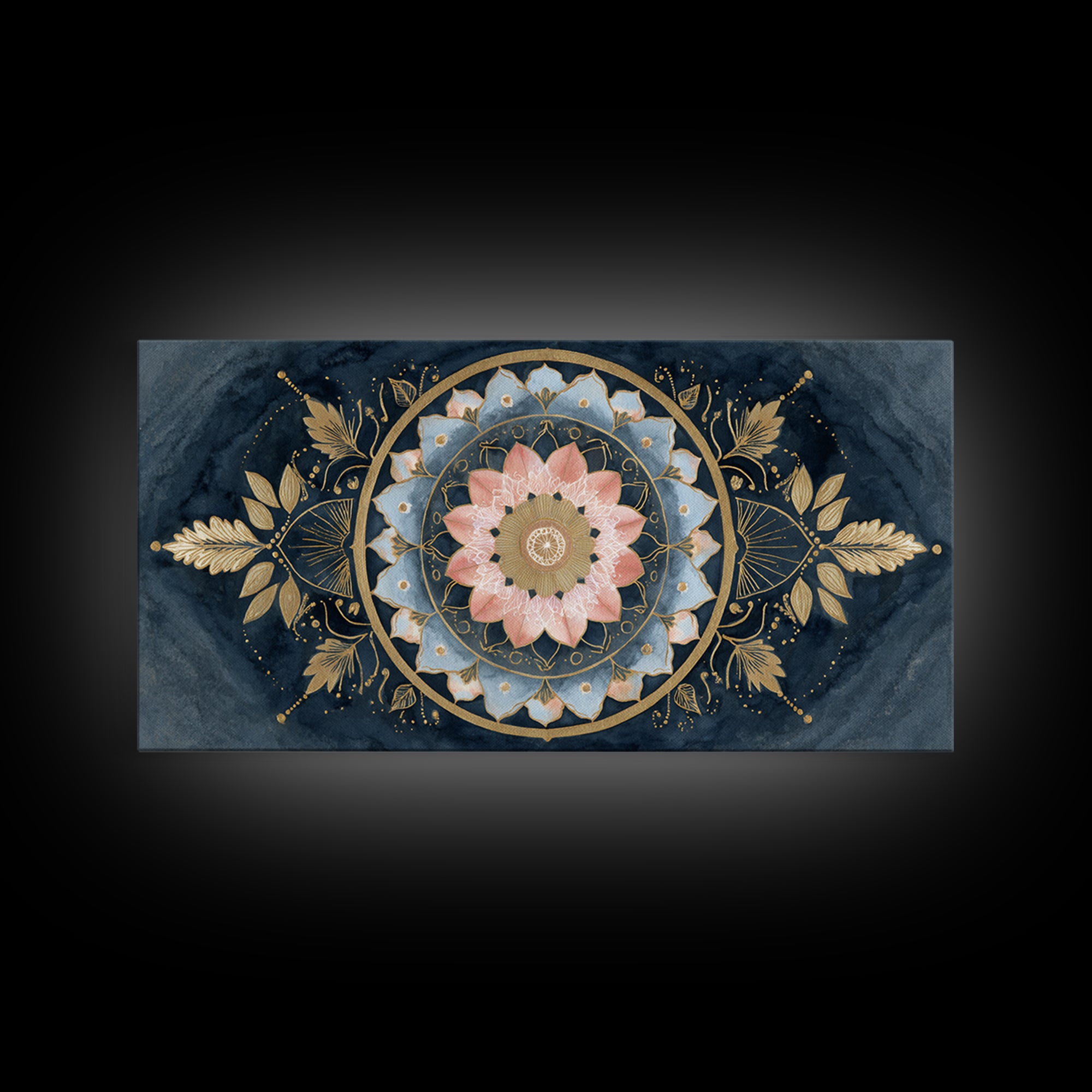 Sacred Geometry Mandala Canvas Print, Wall Art, Art Print, Living Room Decor, Fine Art, Wall Hanging, Home Decor Gift, WAL-2x1-41