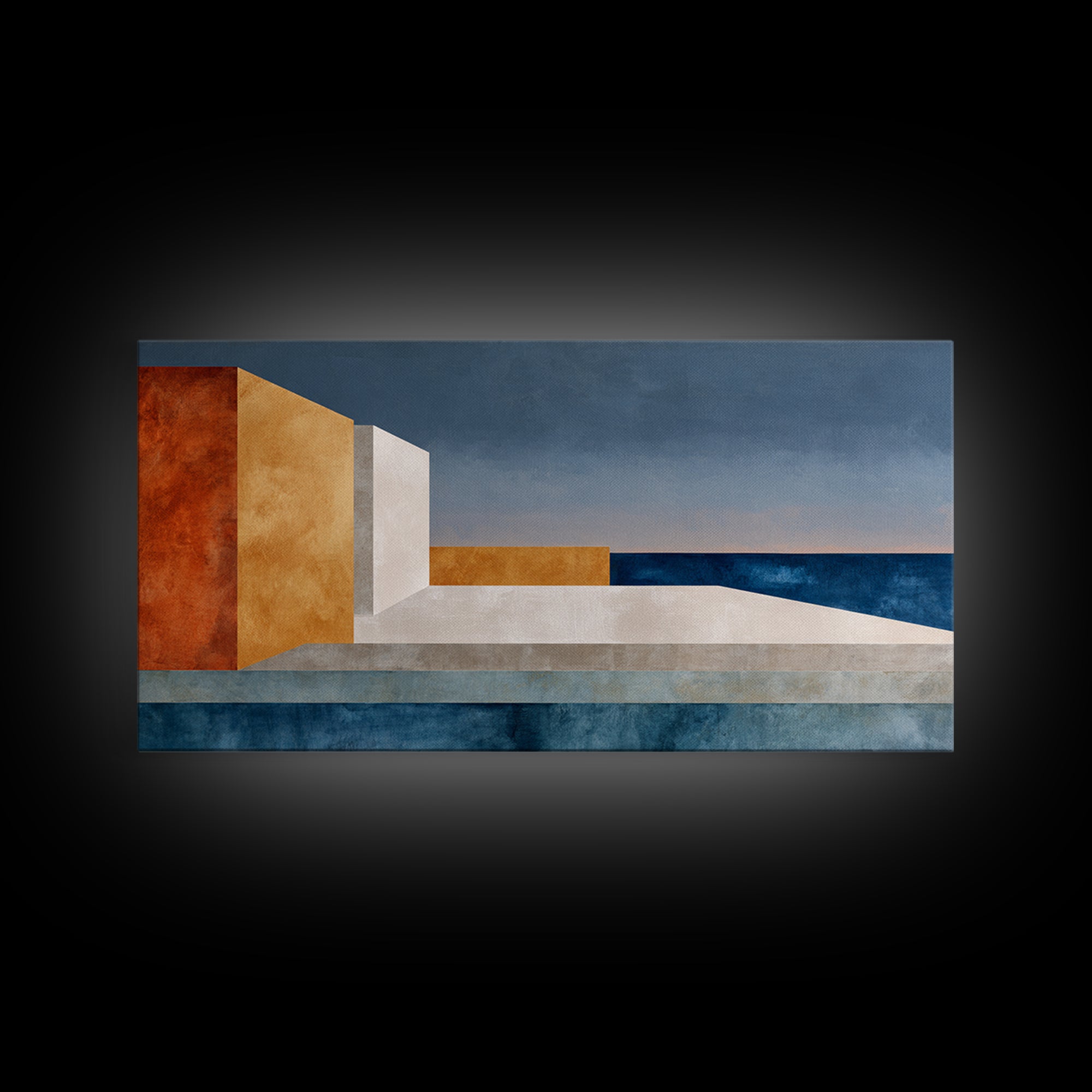 Modern Geometric Composition for Living Spaces Canvas Print, Wall Art, Wall Decor, Living Room Decor, Abstract Art, WAL-2x1-48
