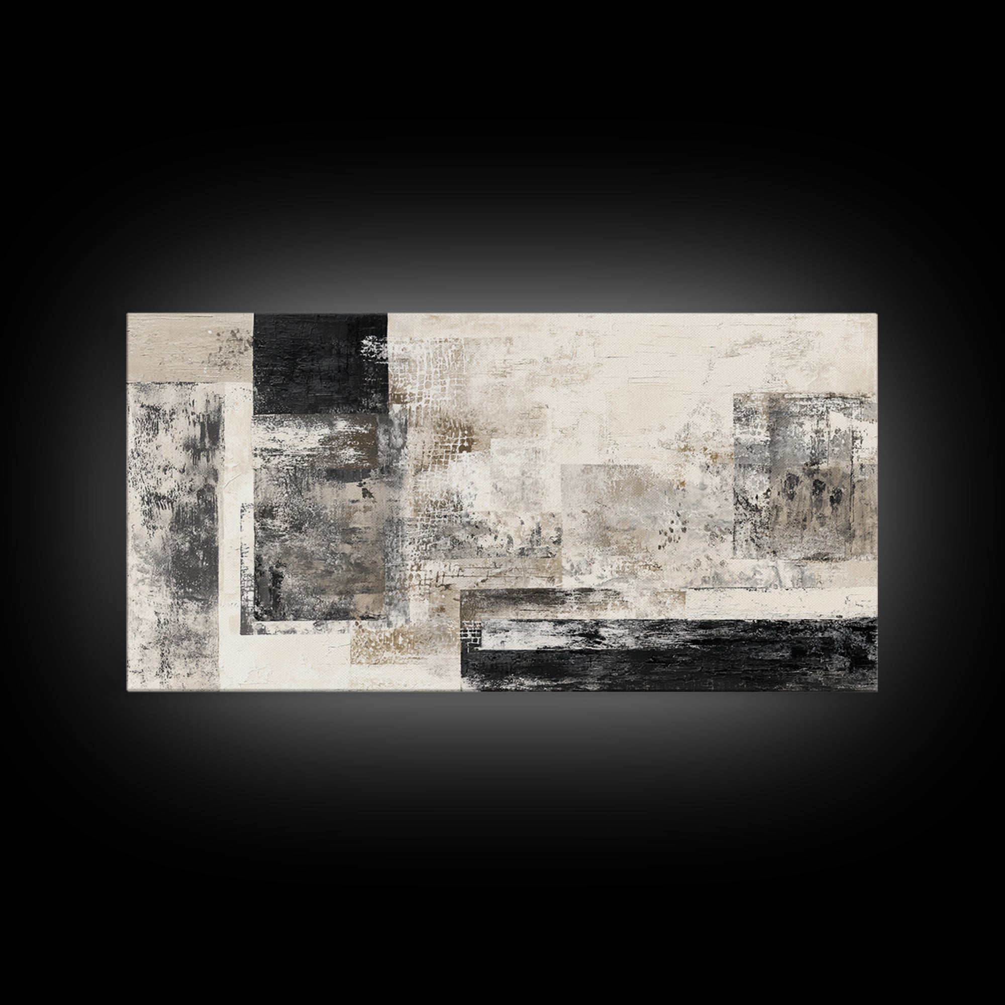 Black and White Architectural Study Canvas Print, Wall Art, Large Wall Art, Living Room Decor, Fine Art, Abstract Wall Art, WAL-2x1-76