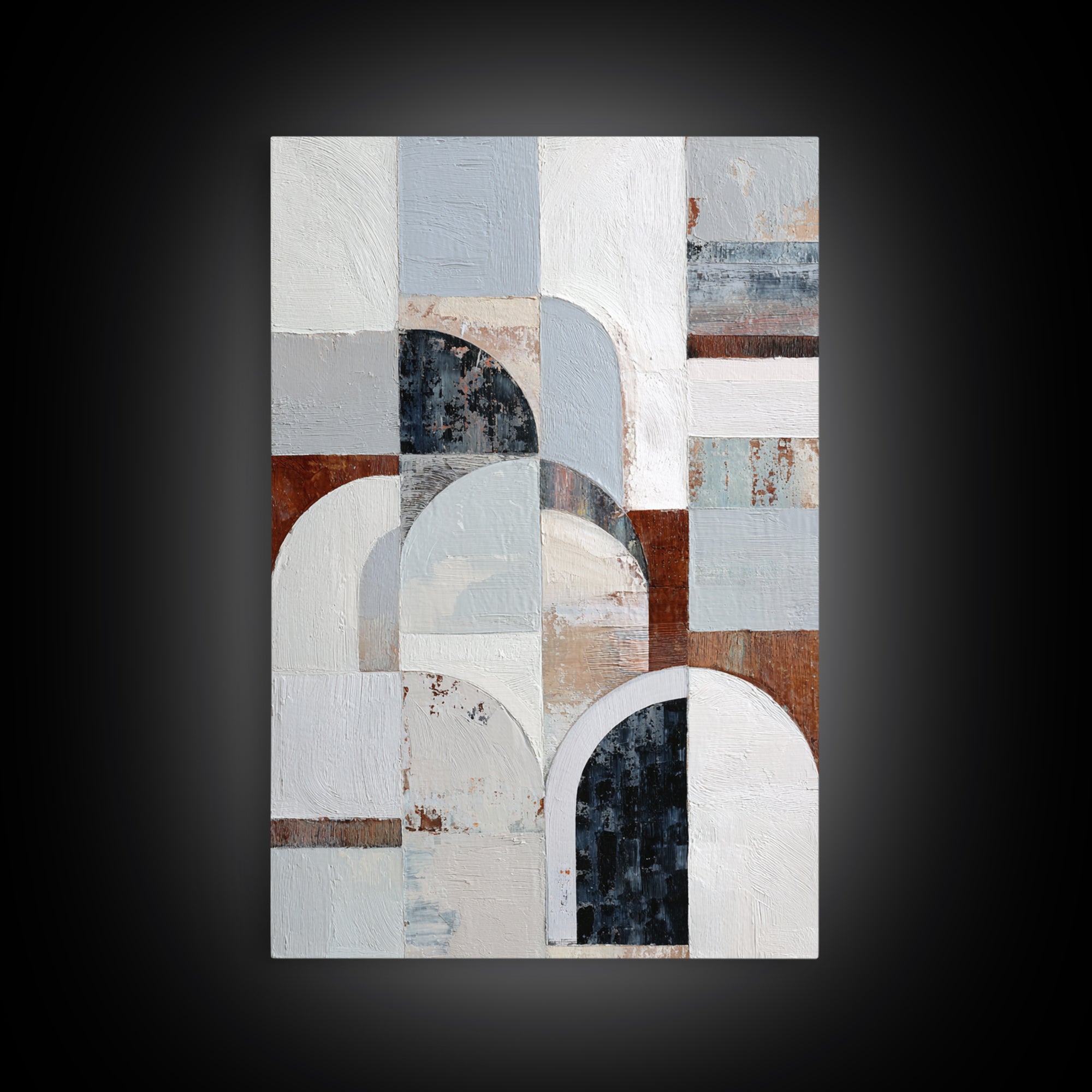 Luxury Neutral Plaster Texture Abstract Canvas Print, Wall Art, Art Print, Living Room Decor, Abstract Art, Wall Hanging, WAL-2x3-23