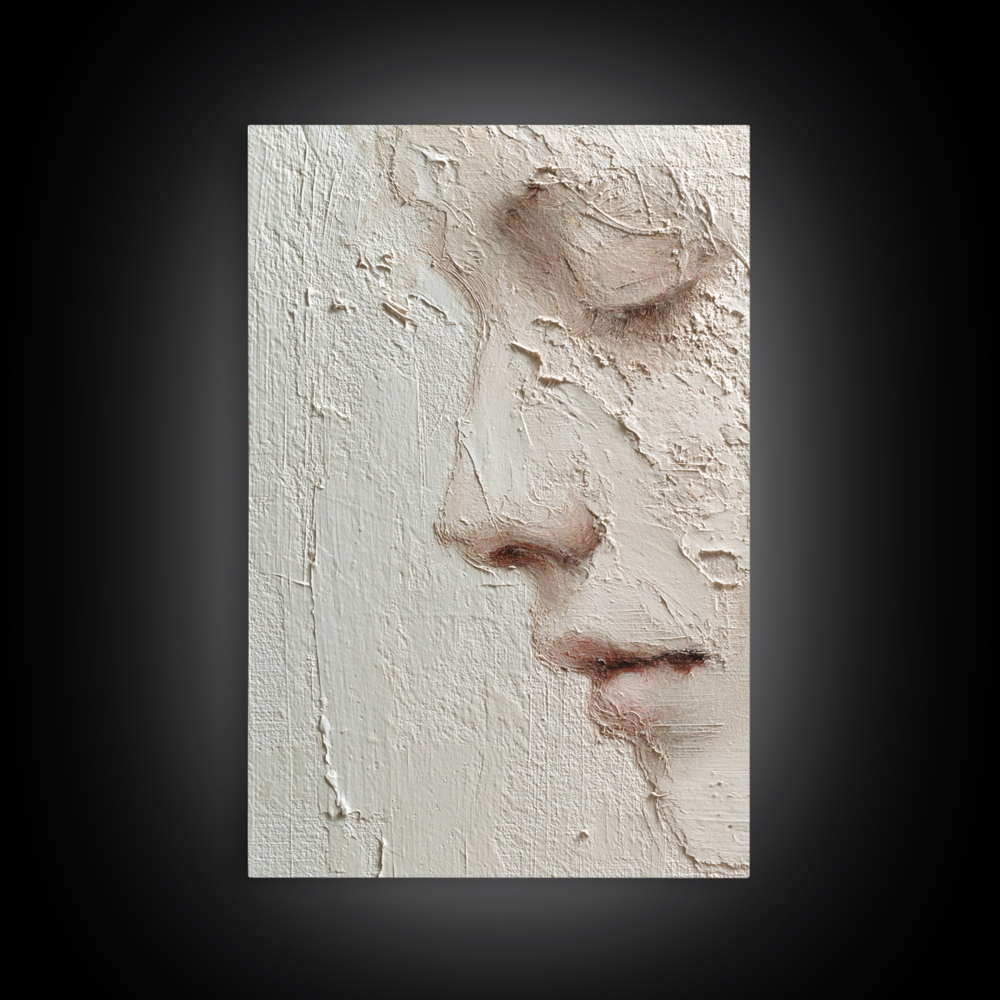 Minimal Line Portrait Framed Canvas Print, Wall Art, Art Print, Living Room Decor, Fine Art, Wall Hanging, Home Decor Gift, WAL-2x3-38