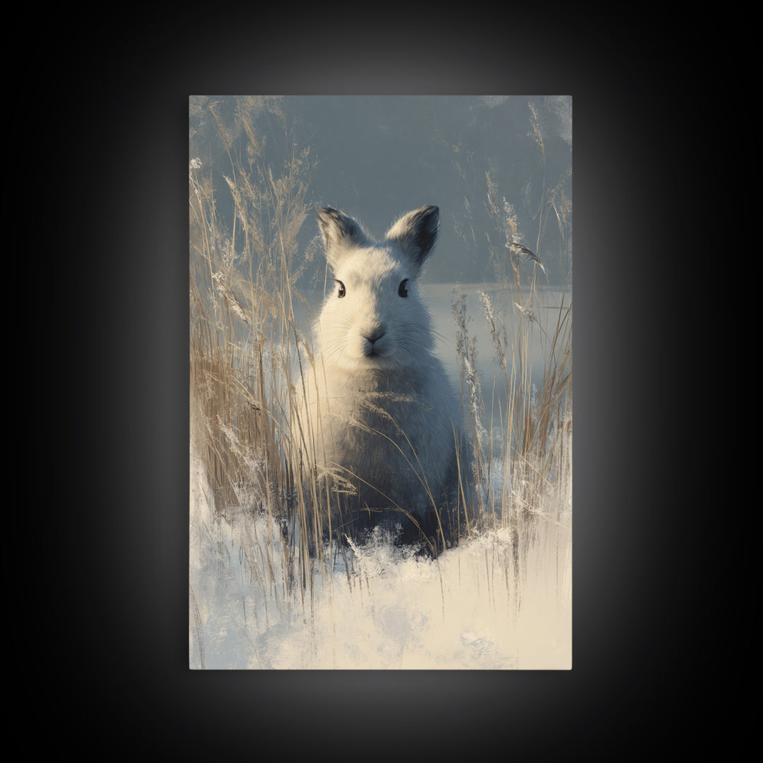 Whimsical Animal Portrait Framed Canvas Print, Wall Art, Printable Wall Art, Living Room Decor, Fine Art, Original Art, WAL-2x3-55