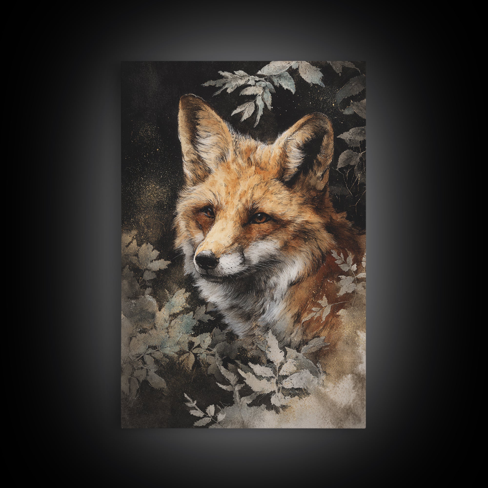 Whimsical Animal Portrait Canvas Print, Wall Art, Fine Art Print, Living Room Decor, Oil Painting, Wall Decor, WAL-2x3-7