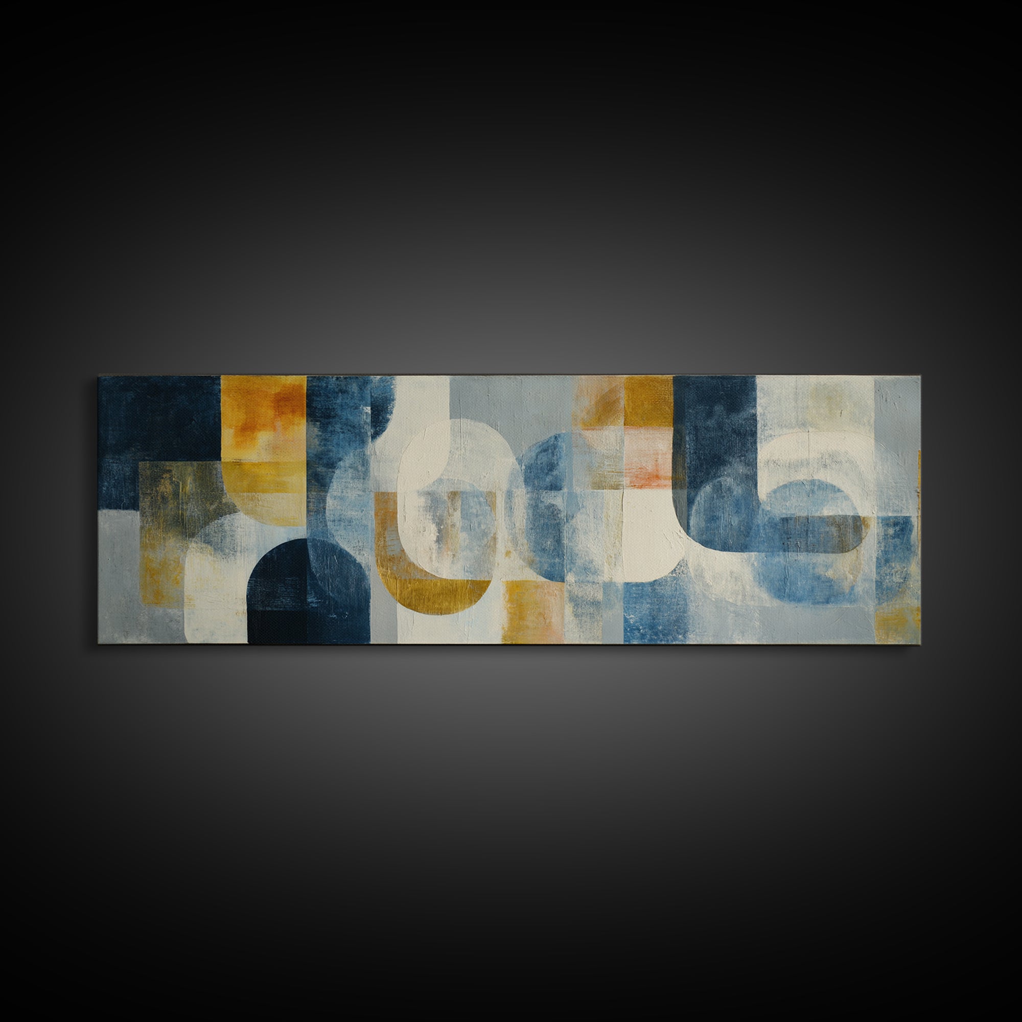 Luxury Neutral Plaster Texture Abstract Framed Canvas Print, Wall Art, Wall Art for Mom, Living Room Decor, Abstract Art, WAL-3x1-79