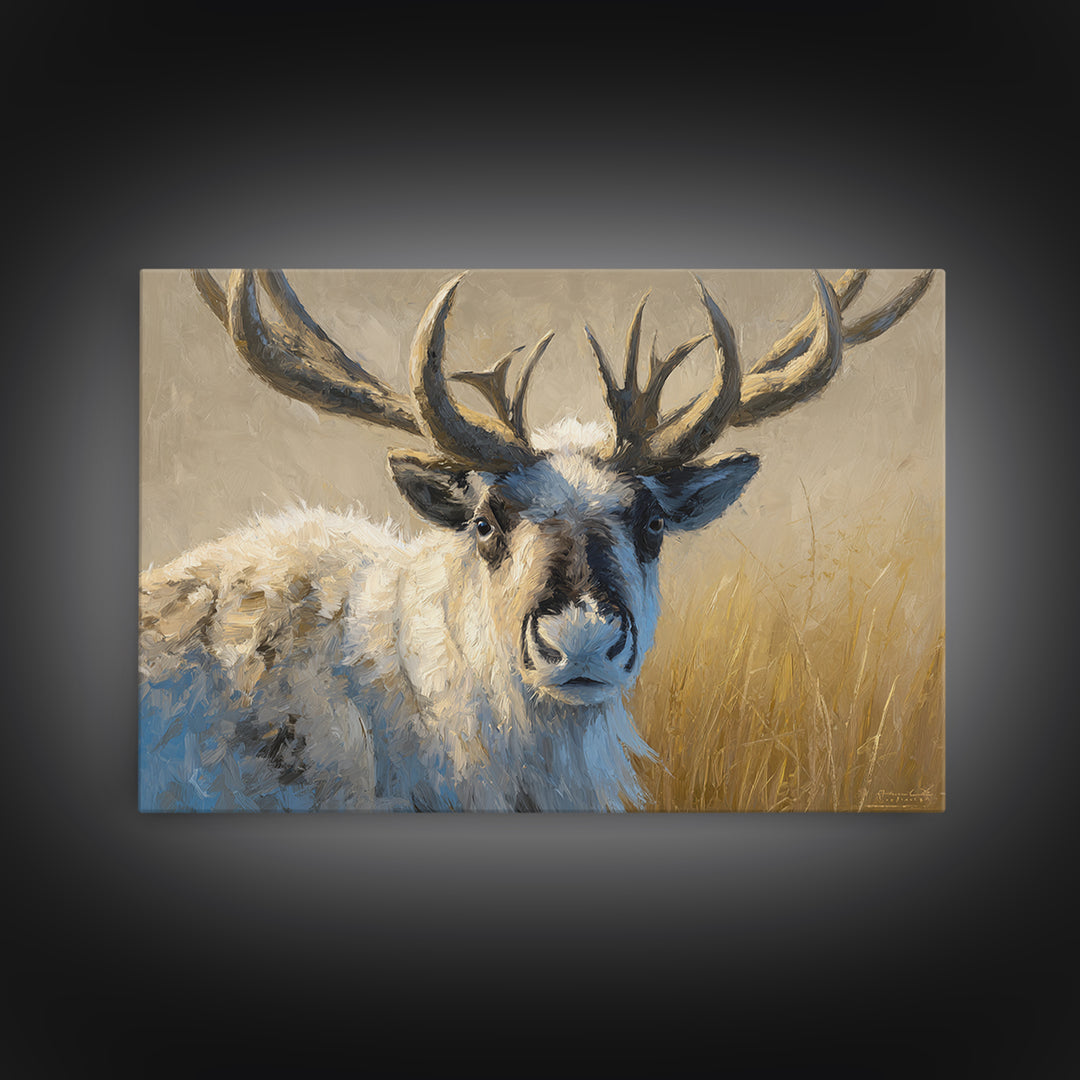 Whimsical Animal Portrait Framed Canvas Print, Wall Art, Gallery Decor, Living Room Decor, Fine Art, Home Decor, WAL-3x2-27