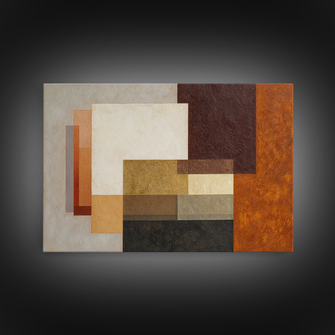 Modern Geometric Composition for Living Spaces Canvas Print, Wall Art, Prints Wall Art, Living Room Decor, Fine Art, WAL-3x2-32