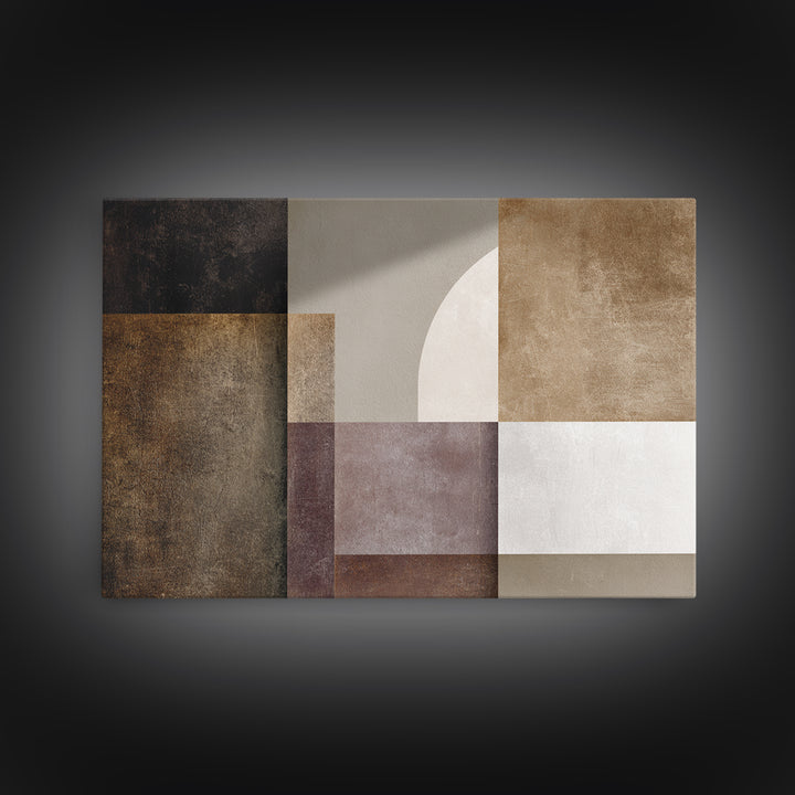 Modern Geometric Composition for Living Spaces Canvas Print, Wall Art, Room Decor, Living Room Decor, Abstract Art, WAL-3x2-56