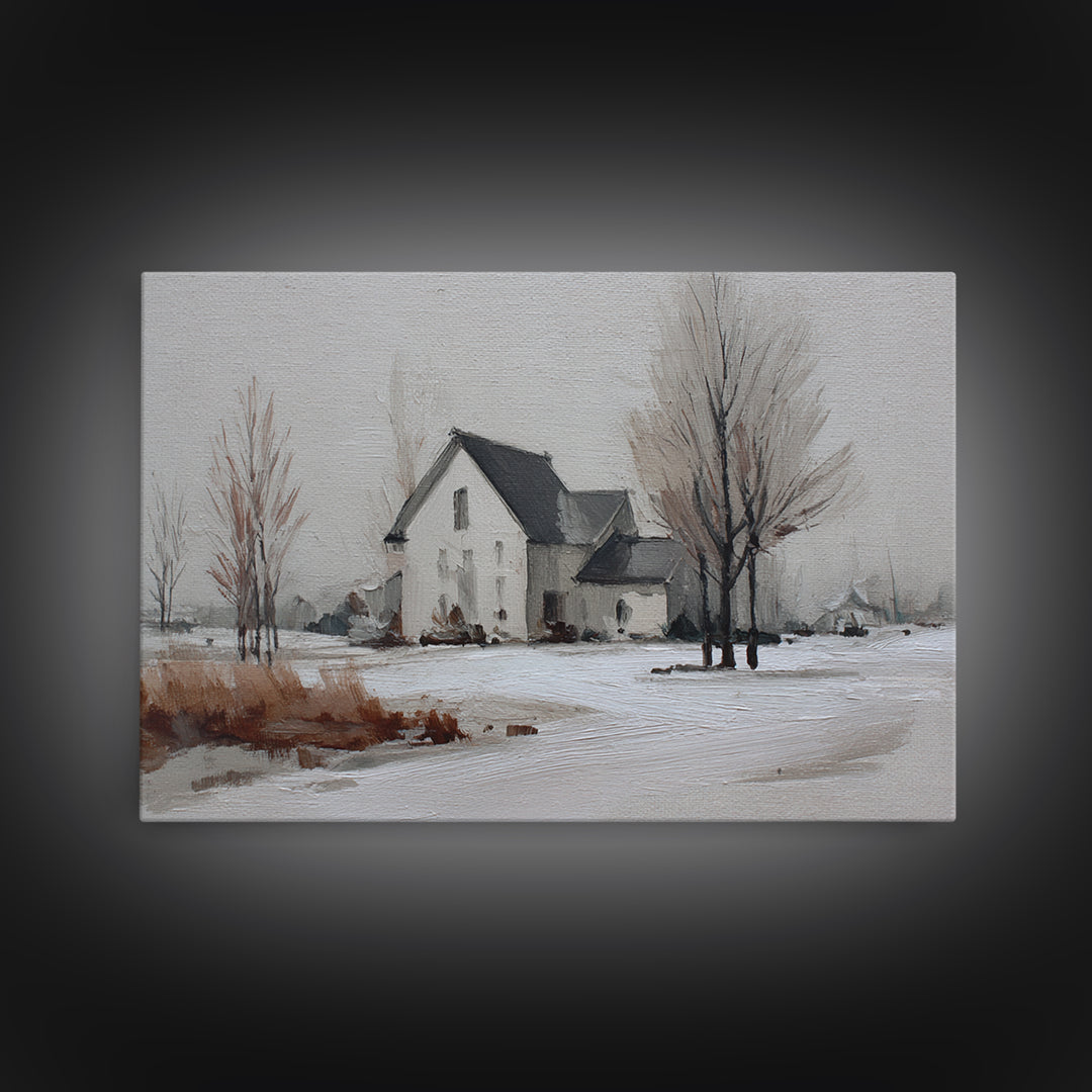 Black and White Architectural Study Framed Canvas Print, Wall Art, Textured Painting, Living Room Decor, Fine Art, WAL-3x2-60