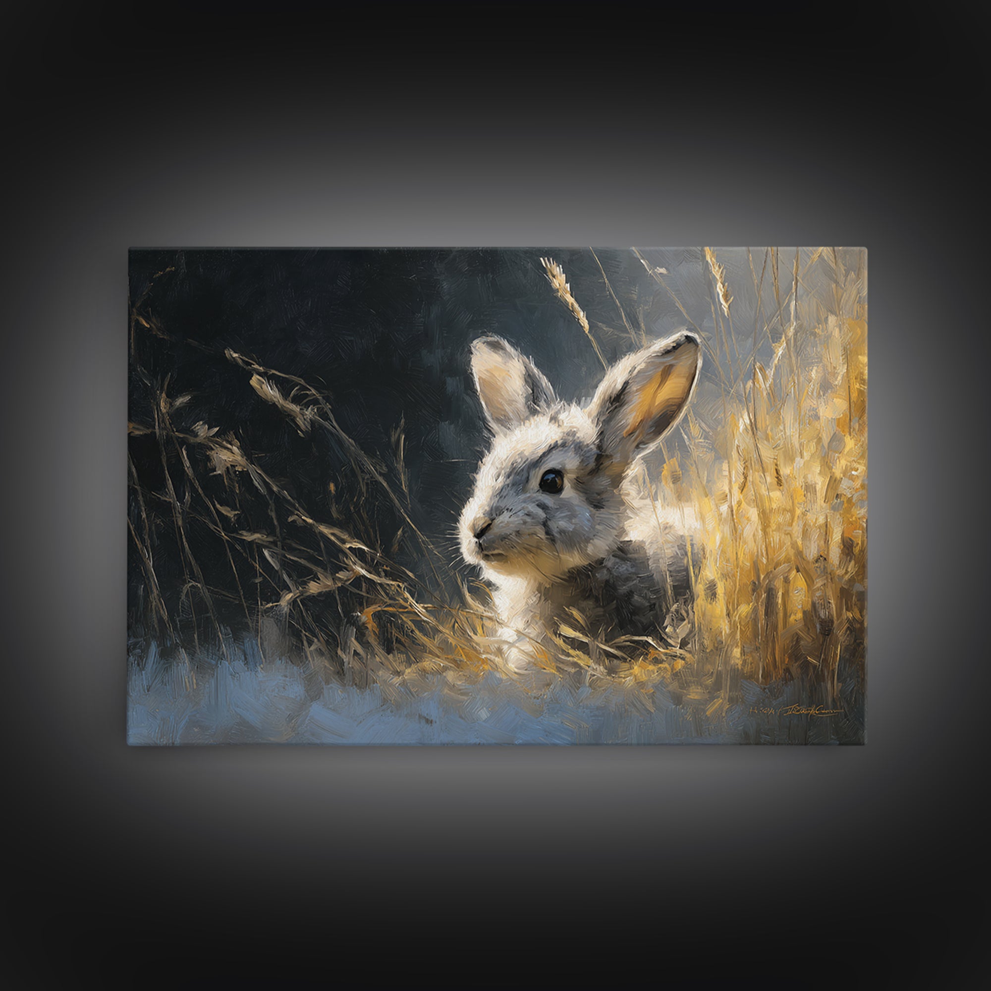 Whimsical Animal Portrait Framed Canvas Print, Wall Art, Wall Art Prints, Living Room Decor, Fine Art, Abstract Art, WAL-3x2-99