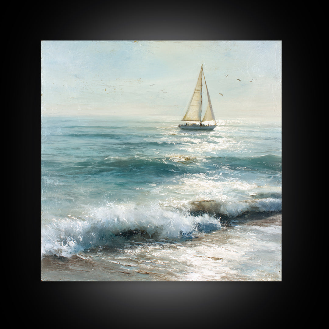 Honeymoon Coastal Sunset Framed Canvas Print, Wedding Art, Custom Wedding, Living Room Decor, Fine Art, Romance, Boho Decor, WED-1x1-65