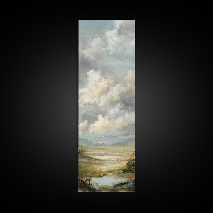 Blush Cloudscape with Dreamy Atmosphere Canvas Print, Wedding Art, Art Print, Living Room Decor, Abstract Art, Romance, WED-1x3-51