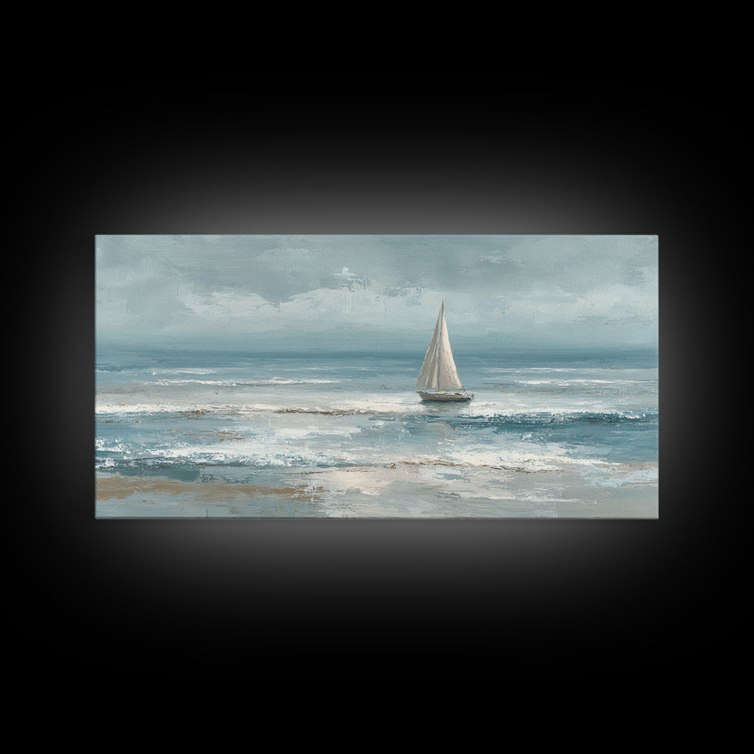 Honeymoon Coastal Sunset Framed Canvas Print, Wedding Art, Statement Artwork, Living Room Decor, Romance, Custom Portrait, WED-2x1-37