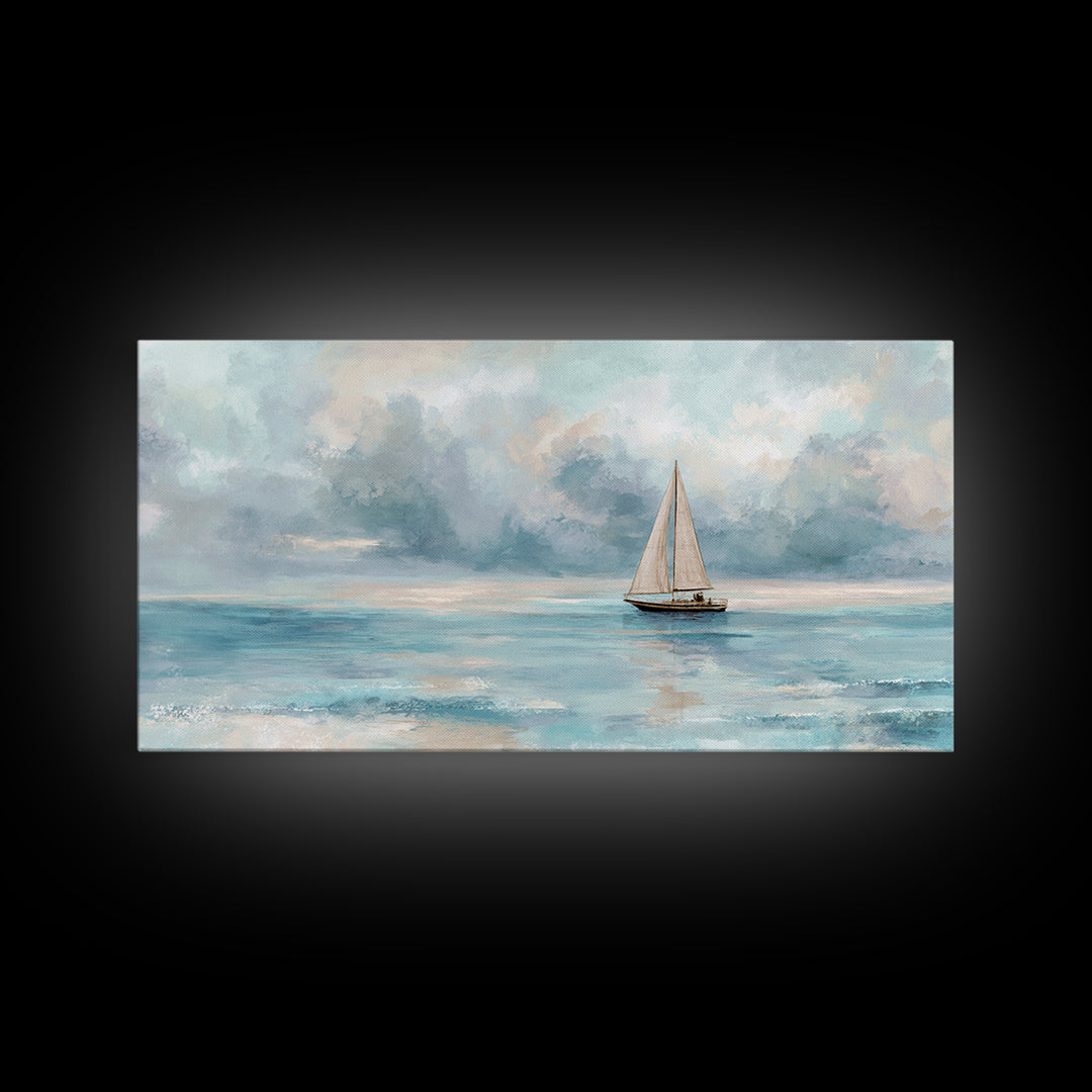 Honeymoon Coastal Sunset Framed Canvas Print, Wedding Art, Wedding Dress, Living Room Decor, Fine Art, Romance, Jewish Art, WED-2x1-85