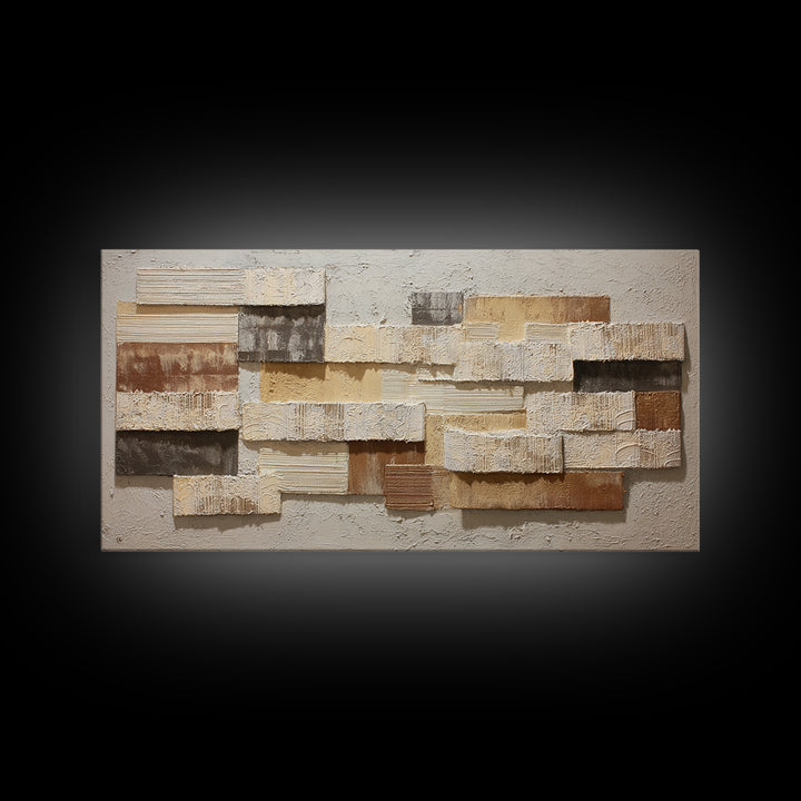 Lace Pattern Ivory Abstraction Framed Canvas Print, Wedding Art, Rustic Wedding, Living Room Decor, Abstract Art, Romance, WED-2x1-87