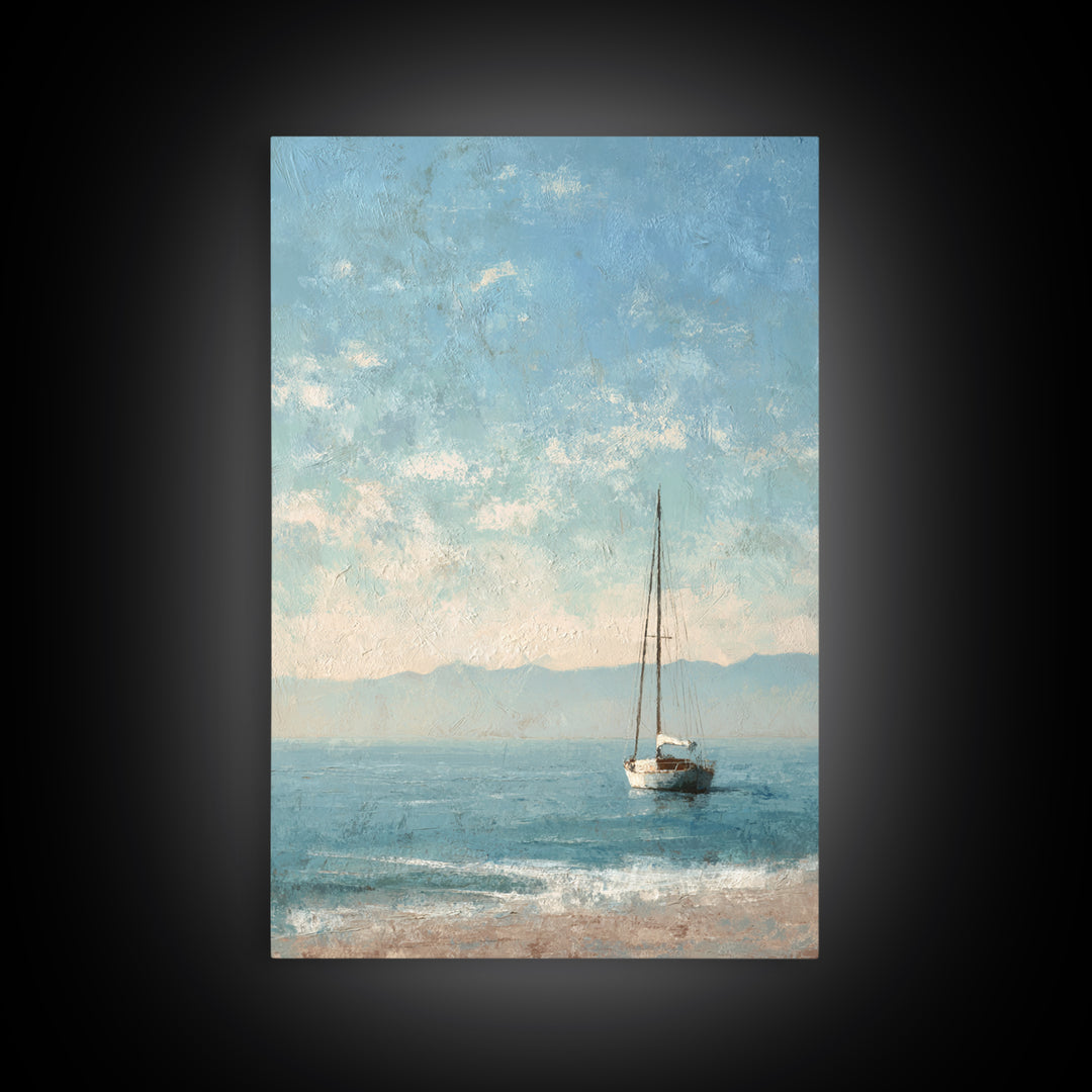 Honeymoon Coastal Sunset Framed Canvas Print, Wedding Art, Boho Decor, Living Room Decor, Fine Art, Romance, Art Print, WED-2x3-25