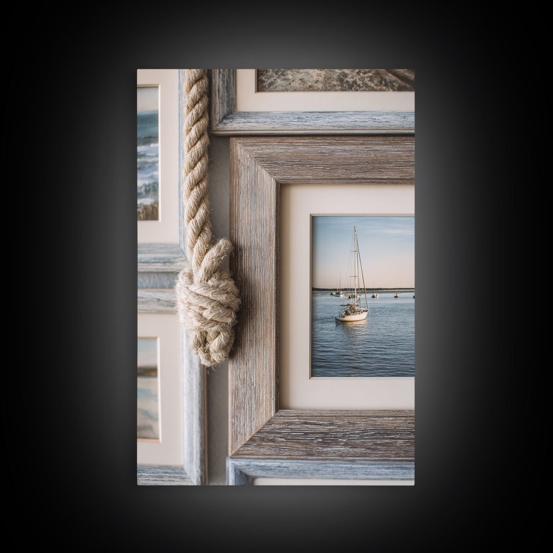 Honeymoon Coastal Sunset Framed Canvas Print, Wedding Art, Custom Portrait, Living Room Decor, Romance, Wedding Decoration, WED-2x3-73