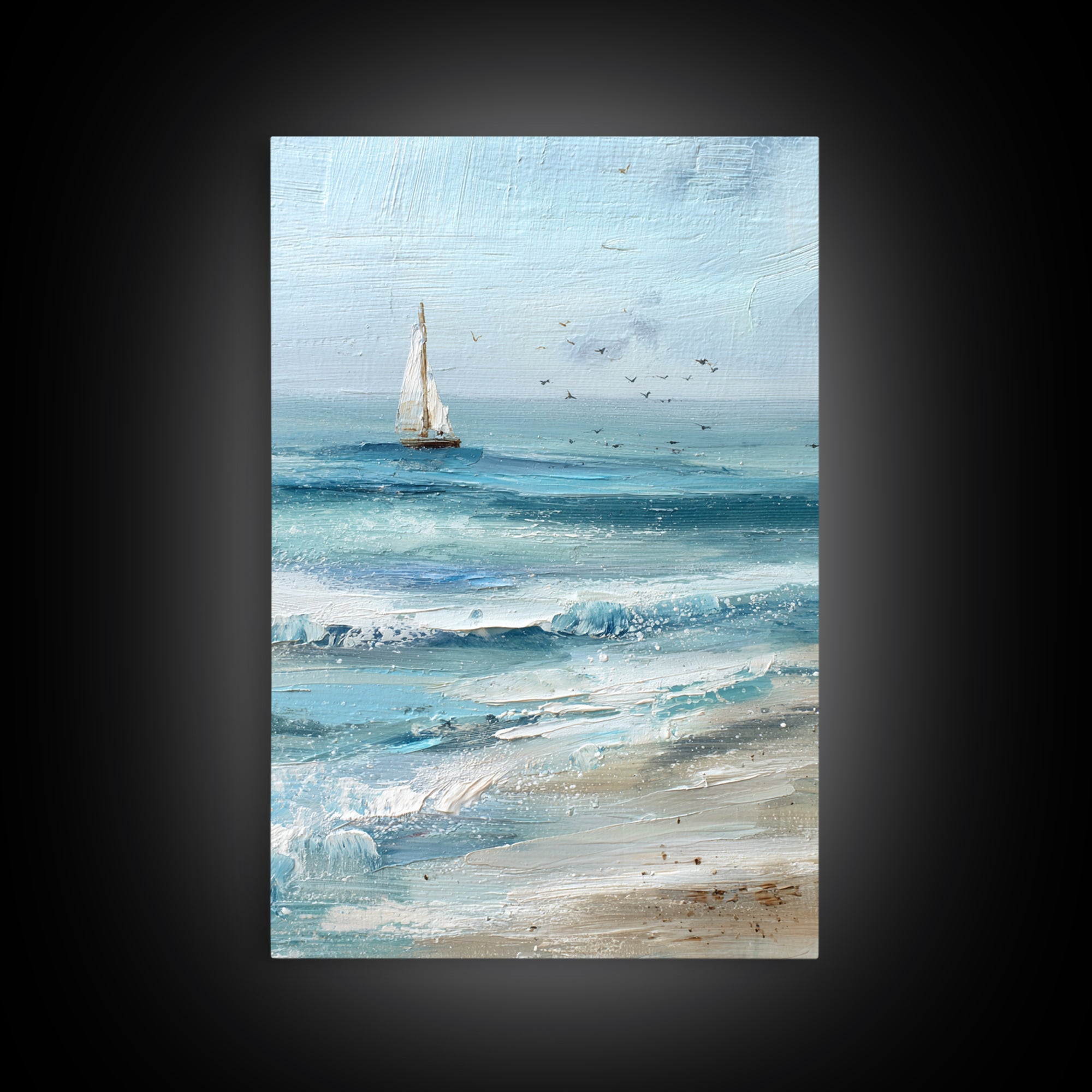 Honeymoon Coastal Sunset Framed Canvas Print, Wedding Art, Custom Portrait, Living Room Decor, Romance, Wedding Decoration, WED-2x3-97