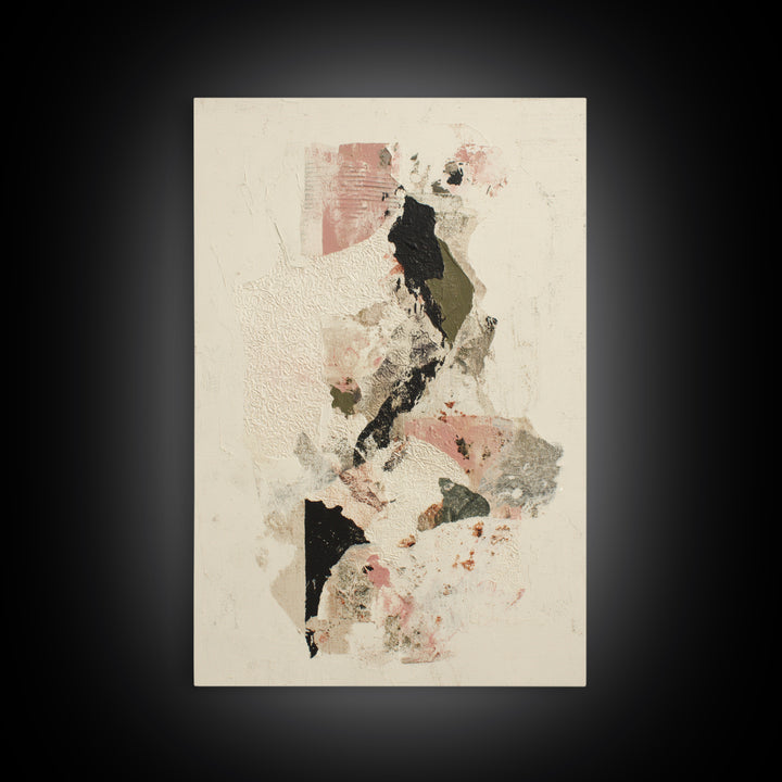 Lace Pattern Ivory Abstraction Canvas Print, Wedding Art, Wedding, Living Room Decor, Abstract Art, Romance, Wedding Guestbook, WED-2x3-99