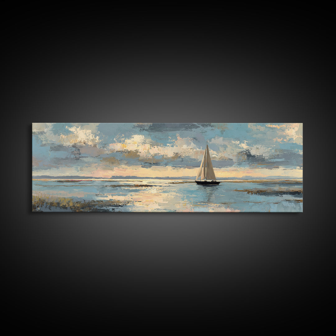 Honeymoon Coastal Sunset Canvas Print, Wedding Art, Framed Art, Living Room Decor, Fine Art, Romance, Bride and Groom, WED-3x1-33