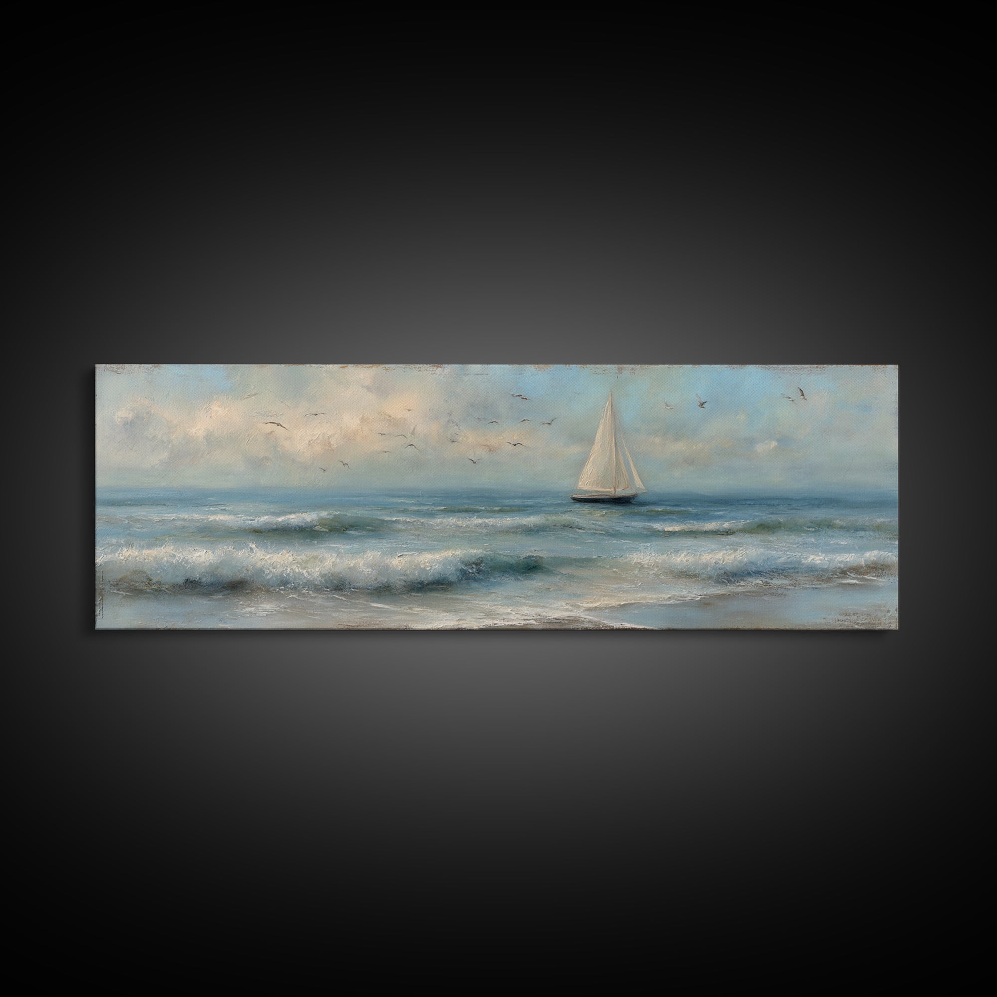 Honeymoon Coastal Sunset Framed Canvas Print, Wedding Art, Wedding Dress, Living Room Decor, Fine Art, Romance, Jewish Art, WED-3x1-9