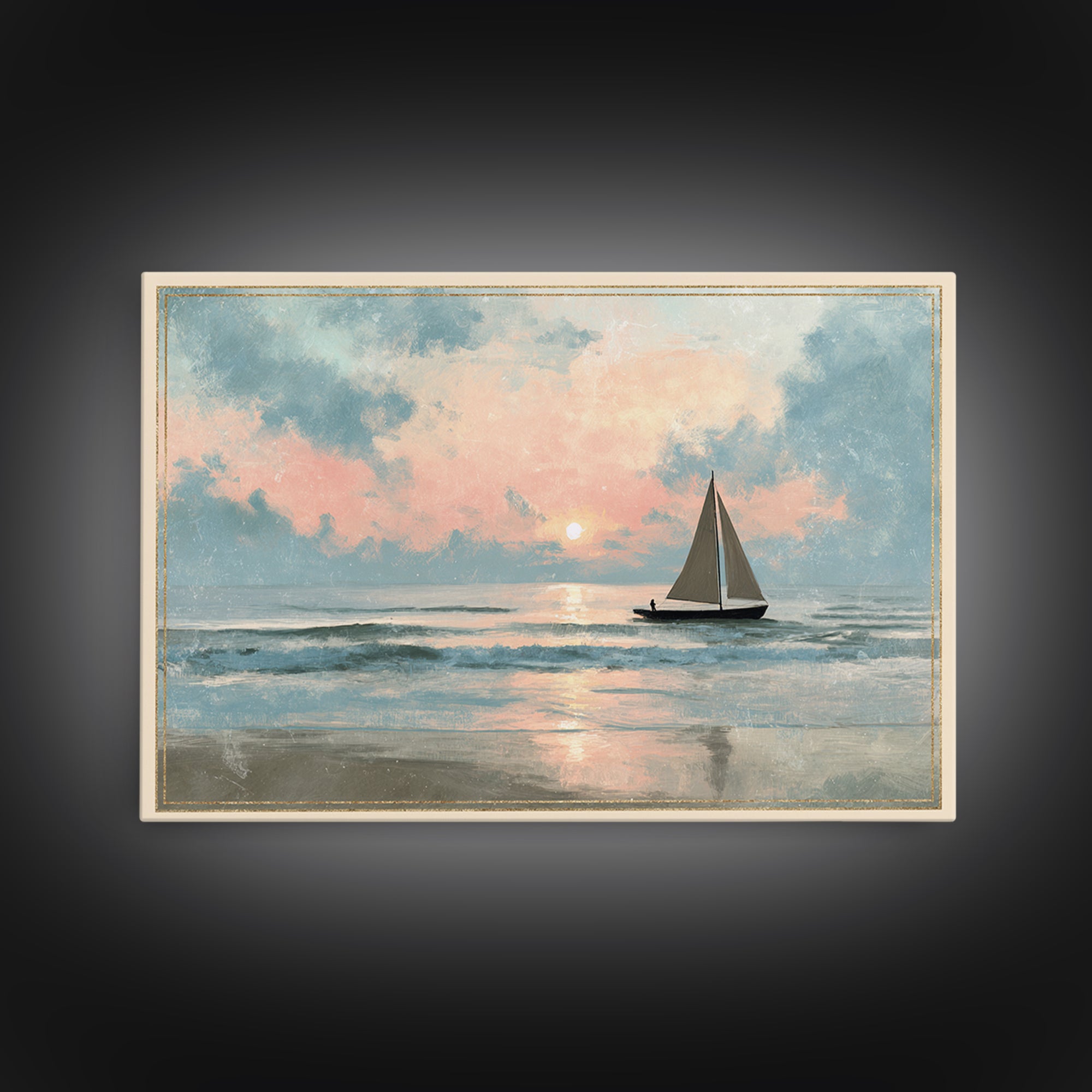 Honeymoon Coastal Sunset Canvas Print, Wedding Art, Printable Art, Living Room Decor, Fine Art, Romance, Beach Wedding, WED-3x2-21