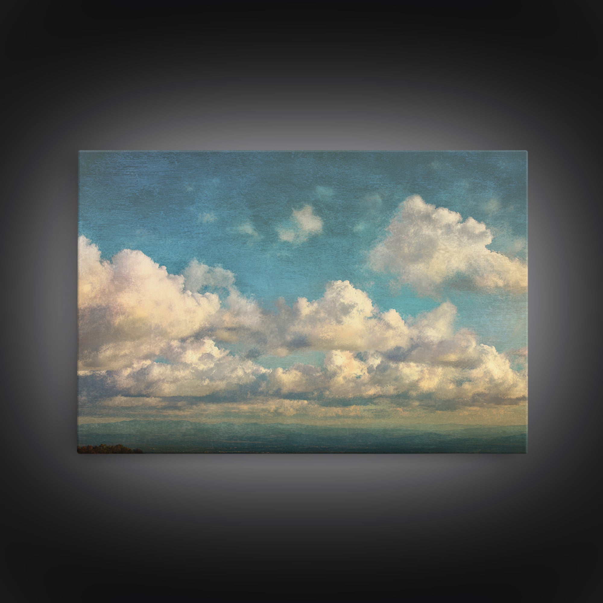 Blush Cloudscape with Dreamy Atmosphere Canvas Print, Wedding Art, Downloadable Art, Living Room Decor, Abstract Art, Romance, WED-3x2-43