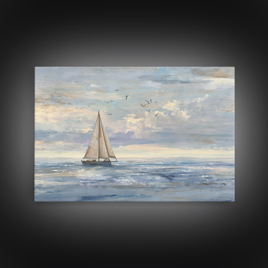 Honeymoon Coastal Sunset Framed Canvas Print, Wedding Art, Jewish Art, Living Room Decor, Romance, Personalized Wedding, WED-3x2-45