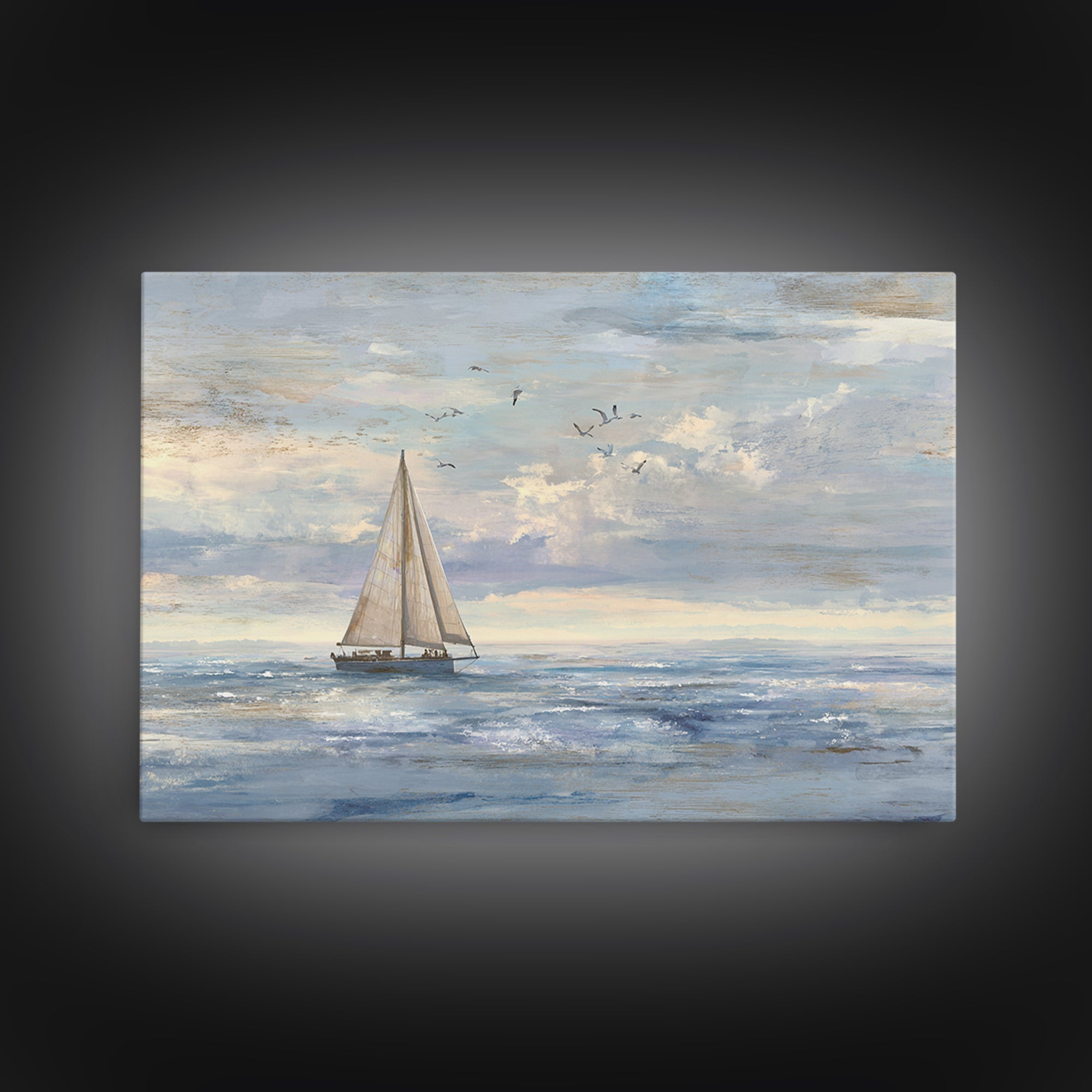 Honeymoon Coastal Sunset Framed Canvas Print, Wedding Art, Jewish Art, Living Room Decor, Romance, Personalized Wedding, WED-3x2-45