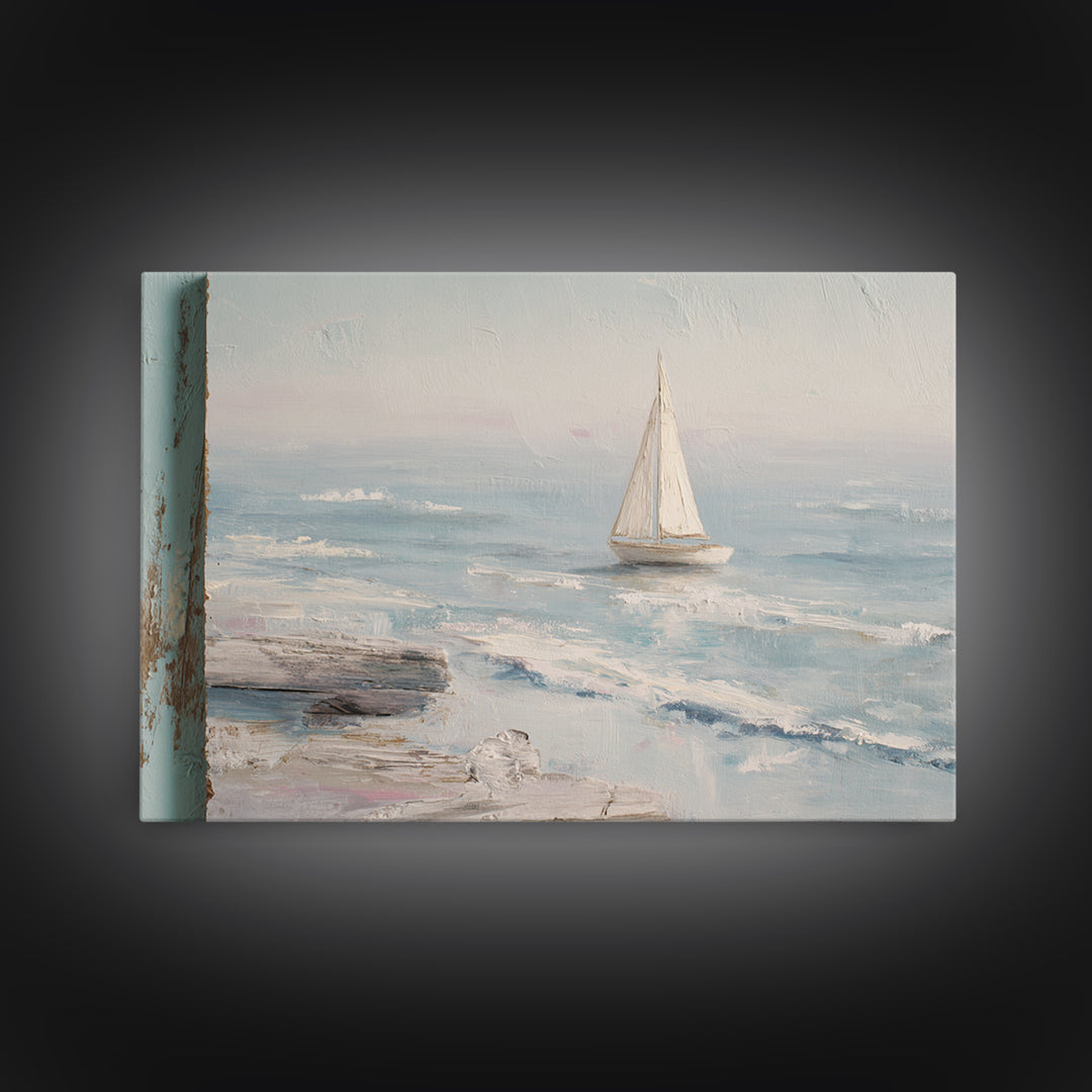 Honeymoon Coastal Sunset Framed Canvas Print, Wedding Art, Jewish Art, Living Room Decor, Romance, Personalized Wedding, WED-3x2-69