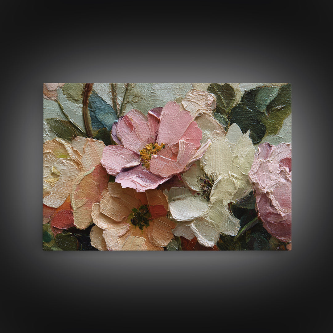 Classic Church Bells and Flowers Without Interior Canvas Print, Wedding Art, Wedding Table Decor, Living Room Decor, Romance, WED-3x2-94