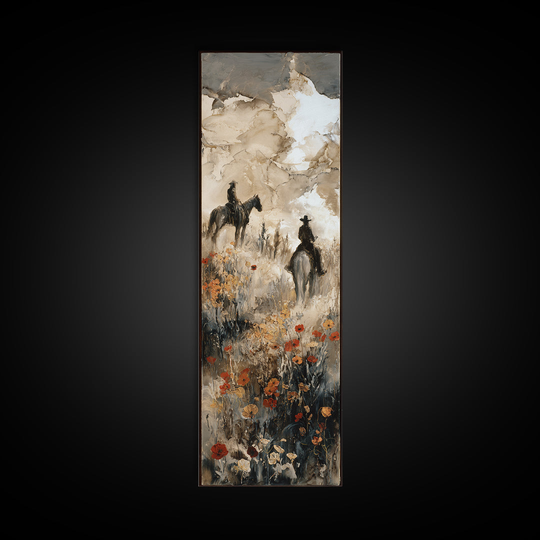 Sun Bleached Ranch Gate Canvas Print, Western Art, Horse Art, Southwestern Decor, Fine Art, Frontier, Room Decor, WES-1x3-51