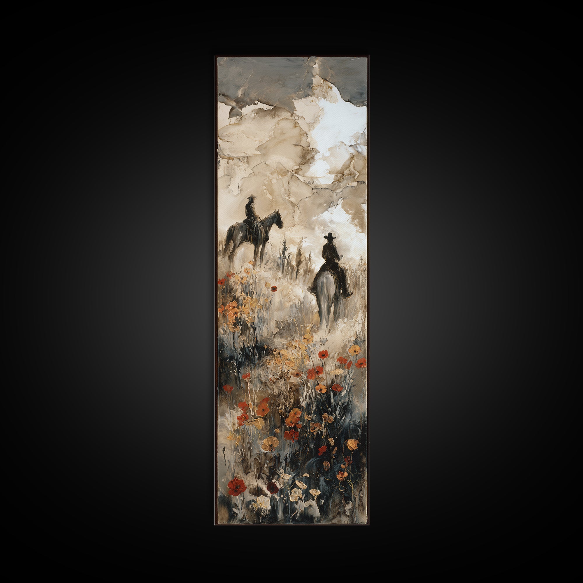 Sun Bleached Ranch Gate Canvas Print, Western Art, Horse Art, Southwestern Decor, Fine Art, Frontier, Room Decor, WES-1x3-51