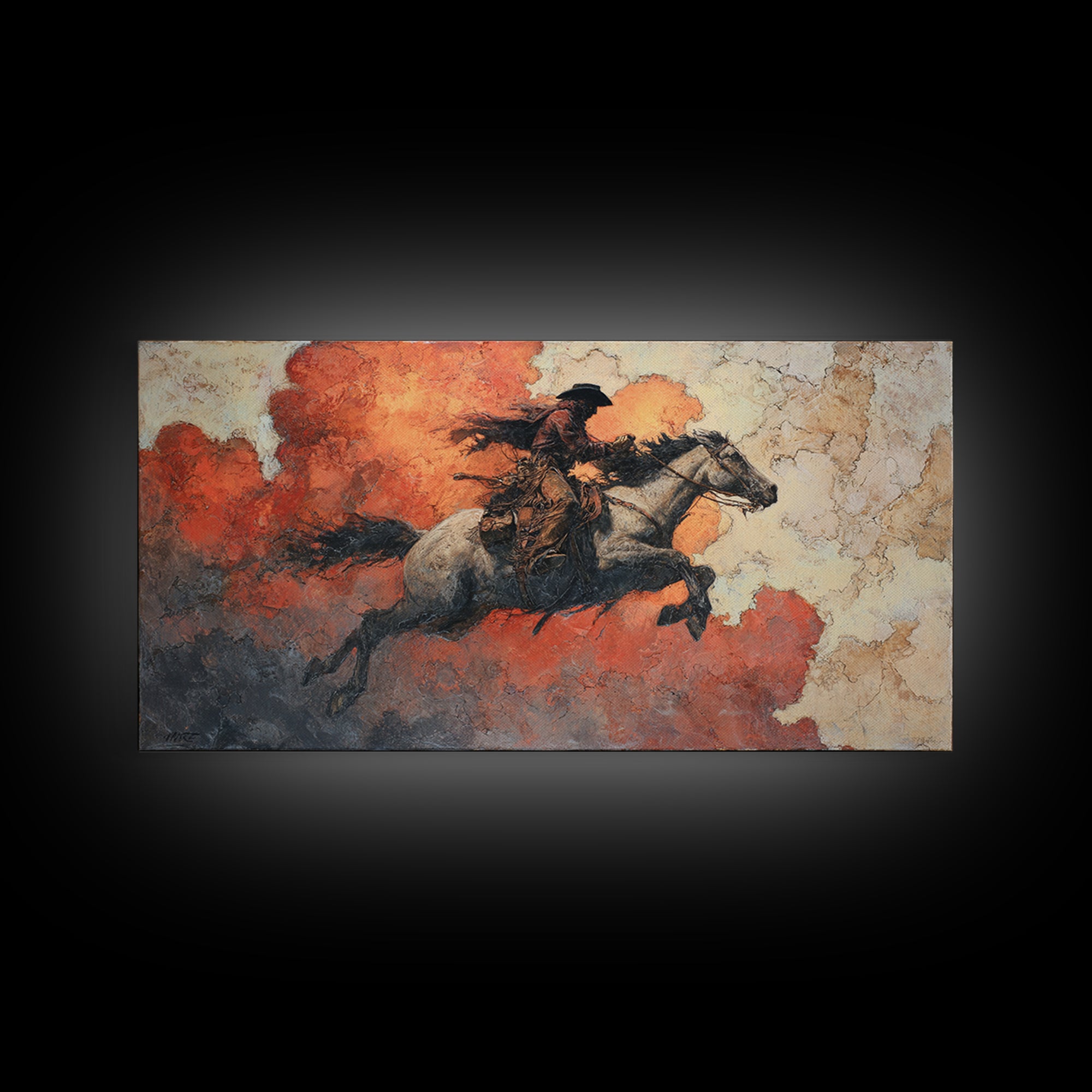 Old Revolver and Roses Canvas Print, Western Art, Downloadable Art, Southwestern Decor, Fine Art, Frontier, Gallery Decor, WES-2x1-63
