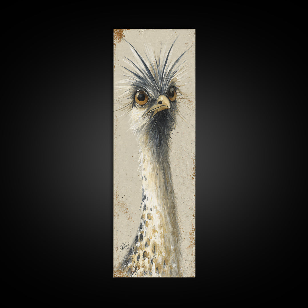 Bird Delivering a Tiny Love Letter Canvas Print, Whimsical Art, Nursery Wall Art, Living Room Decor, Fine Art, Wonder, WHI-1x3-35